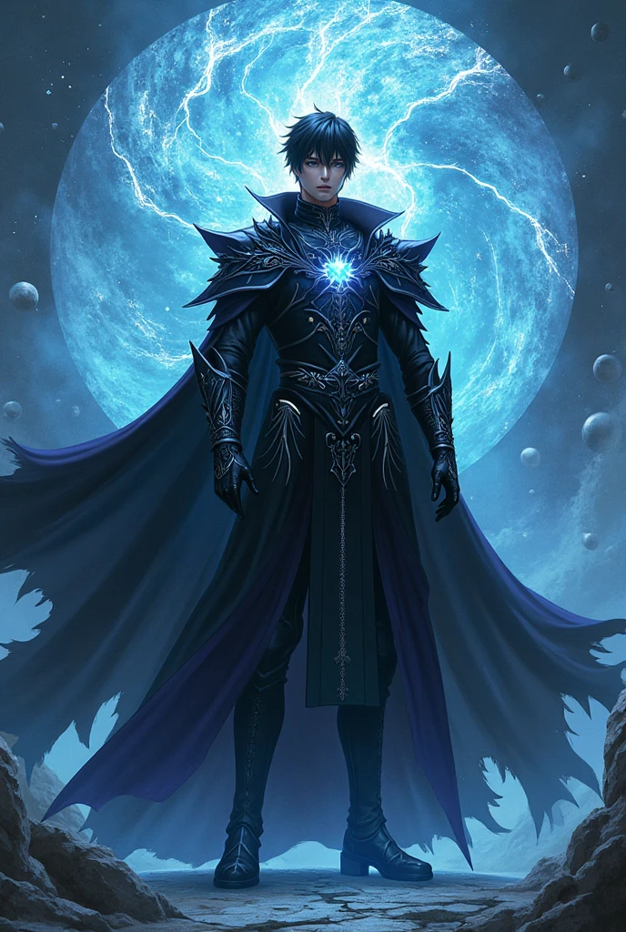 Sung Jinwoo, solo leveling, shadow monarch, glowing eyes, ultra high quality, epic setting,