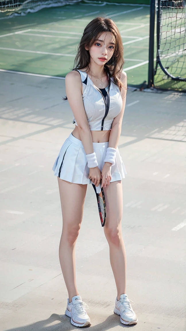 Swimwear、high school girl、Leg spread、Knee-high socks