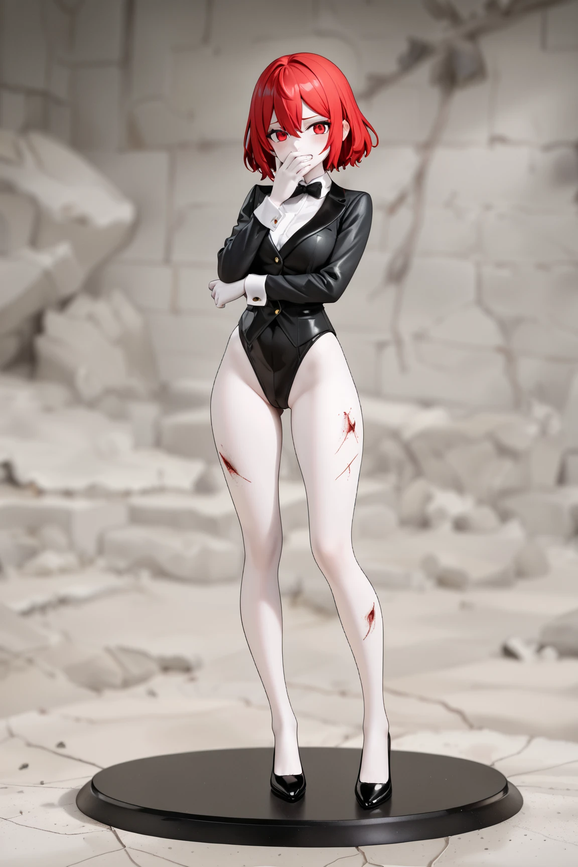 A Female robot exposes her inside mechanical organ. spread legs, nude, banzai pose. she wears no dress. Her Brown very short pigtails is tied with two big red clothespins, masterpiece, mature, android, blue eyes, full body, Height: 160cm, flushed cheeks, Uplifting, No NSFW, whole body, barefoot, archaic smile, orgasm, sweat bucket. no panties, full body shot, floating hair, looking away. cyborg made from rung to heaven. She leans arching her back hi-res position.