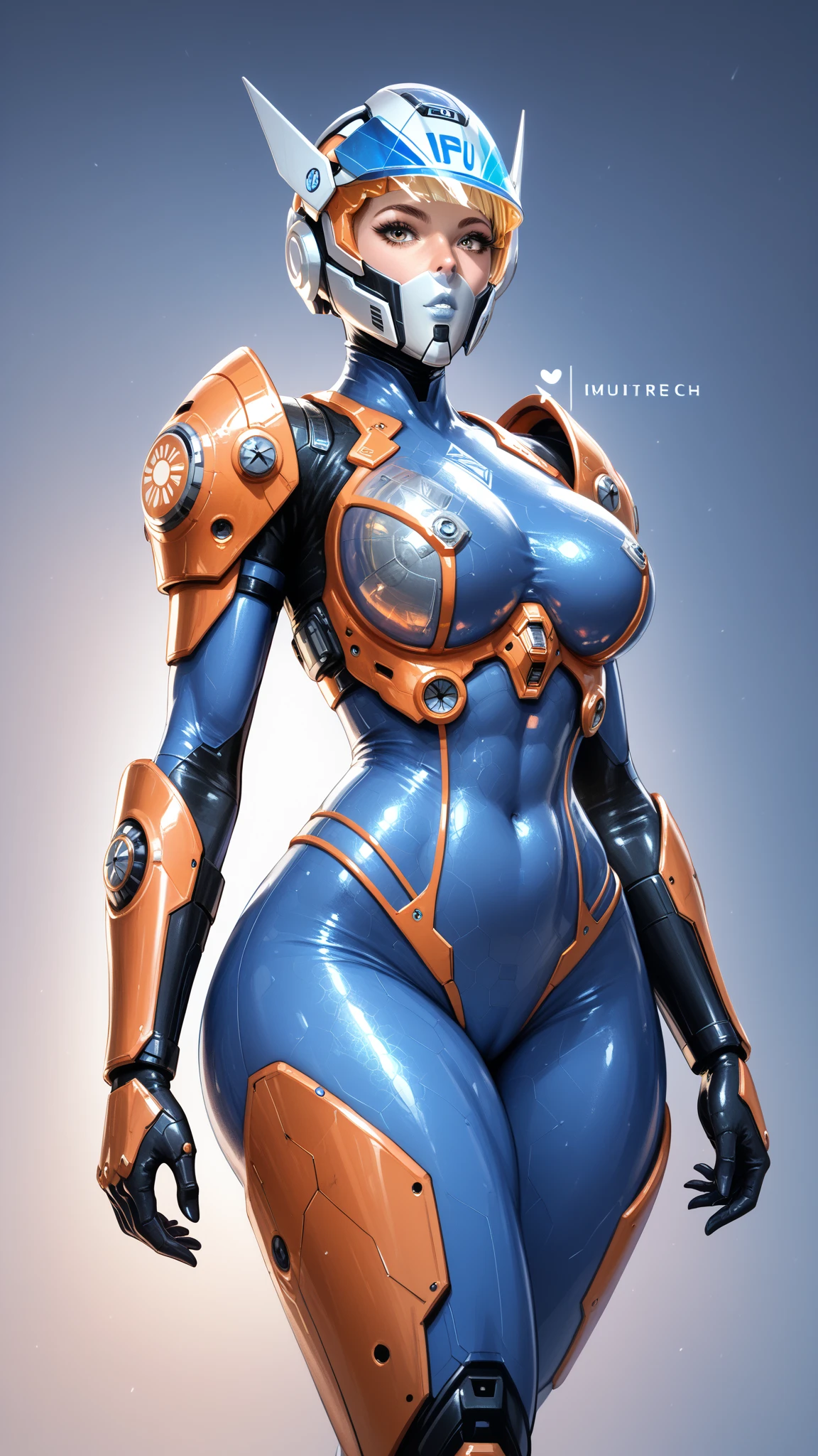 (masterpiece:1.2, Highest quality,High resolution,Very detailed),8K,wallpaper,(Very detailed),(Concept Art),(Armored Core Style),Woman in ninja robot armor,Random hairstyle,(Water Ninja),(Blue body),(Detailed face:1.3),(Detailed body:1.3),((Cowboy Shot)),(((The background is thick fog:1.3)))