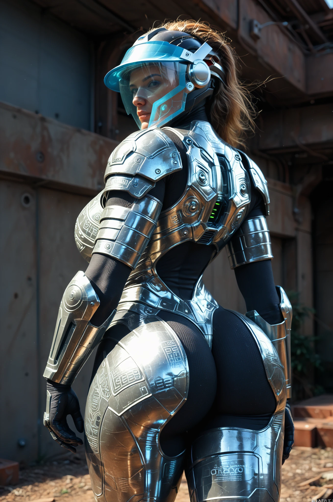 (1.mechanical girl)、Top quality、masterpiece、Ultra-high resolution、(Photorealistic:1.4)、original photo、1 girl、Fighting mutants、Glowing skin、(((1.mechanical girl)))、With a beautiful knife、(blue metallic jumpsuit)、(Fierce battles against aliens)、Fierce battles、(Beautiful forest background)、(Fighting the evil beast)、(Small LED)、((Ultra-realistic details))、porch、(Powerful giant Warcraft background),Global Illumination、shadow、Octan Rendering、8k、Super sharp、huge 、Bare skin is exposed in the cleavage、Metal、Intricate decorative details、Japan Details、Extremely complex details、realistic light、(Mysterious Expression),CG social trends、Red Eyes、Radiant eyes、face camera、Neon detail mechanical limbs)、(Blood vessels connected to tubular mechanical vertebrae connected to the back、Mechanical cervical fixator、(Wires and cables to the head)、Gundam、Small LED、,Mechanical thigh、Tustock、(Hands are also made of machines)、(Monster Attack)、(Wounded in a desperate battle)、