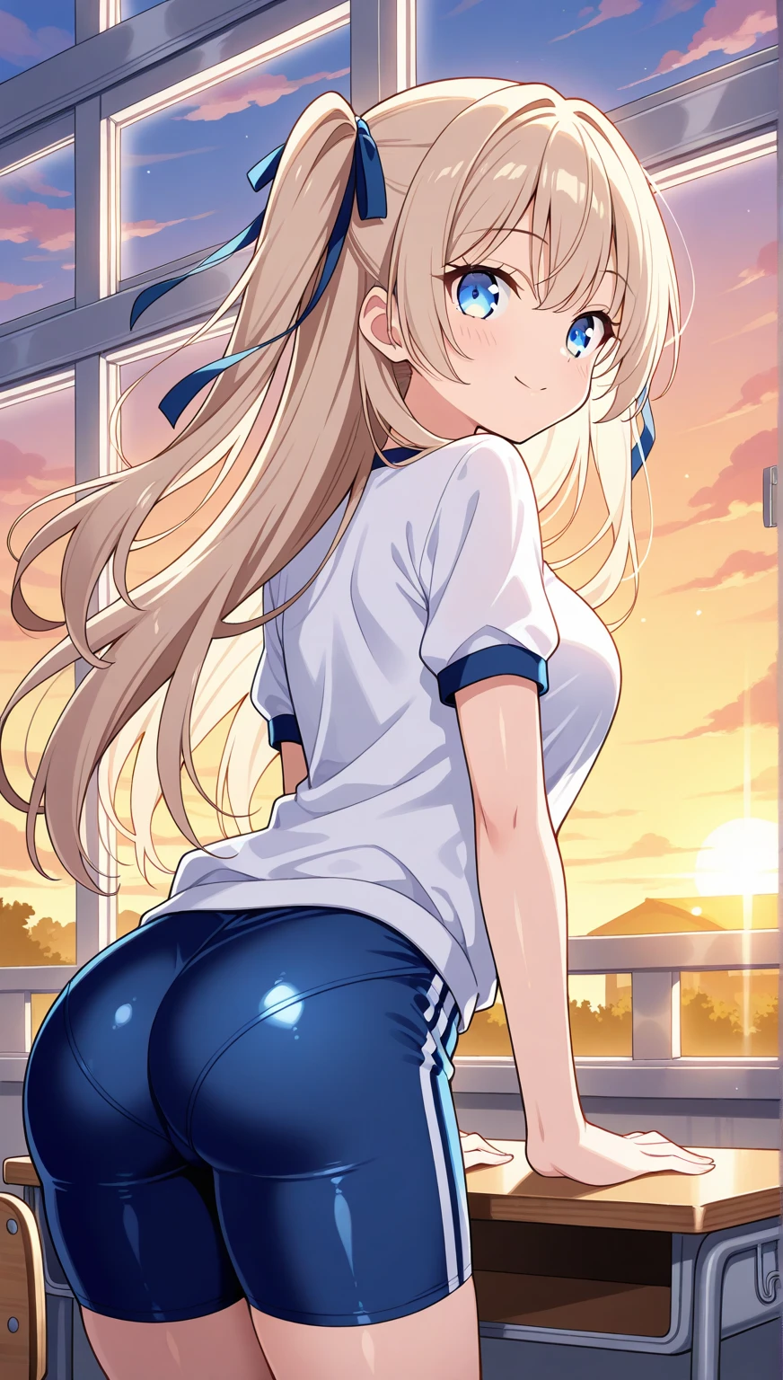18year old, Solo, Best Quality,1girl in, shorttwintail, Blonde hair, panties on, (White panty:1.2), (Looking back while climbing the stairs, I can see a glimpse of the pants.:1.5), Shrine stairs, (Panties are visible through the skirt:1.2), (Upper body:1.4),(Shy:1.2), (blush:1), Smile, (Jig eyes),((Five Fingers)), Small breasts, , serafuku,
masutepiece, Best Quality, Clear Detail, Ultra-detailed, High quality, Beautiful detailed