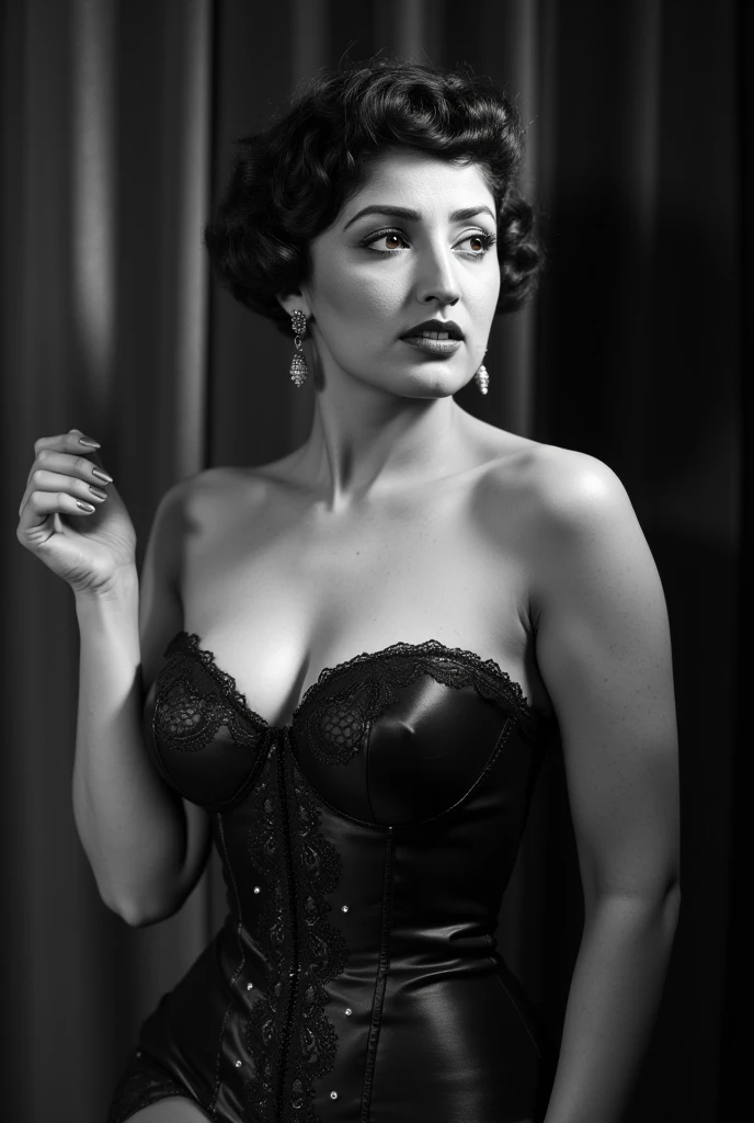 master part, uma bela mulher sueca, ((Marilyn Monroe:Ingrid Bergman:0.5)), (Black goth dresedio breasts with high details), (Corpo Perfeito), (cabelos castanhos curtos), Outside, (textura da pele:1.1), best quality, ultra high-resolution, Foto RAW, Nikon D850 |, luz de fundo, luz de aro, luz solar brilhante, filmic grain:1.2, (Tonalidade quente, tom quente:1.2), (foto colorida)