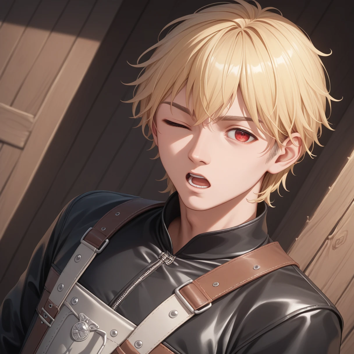 Point the muzzle at us
solo
Blonde Man
musket
Anime style
shed tears