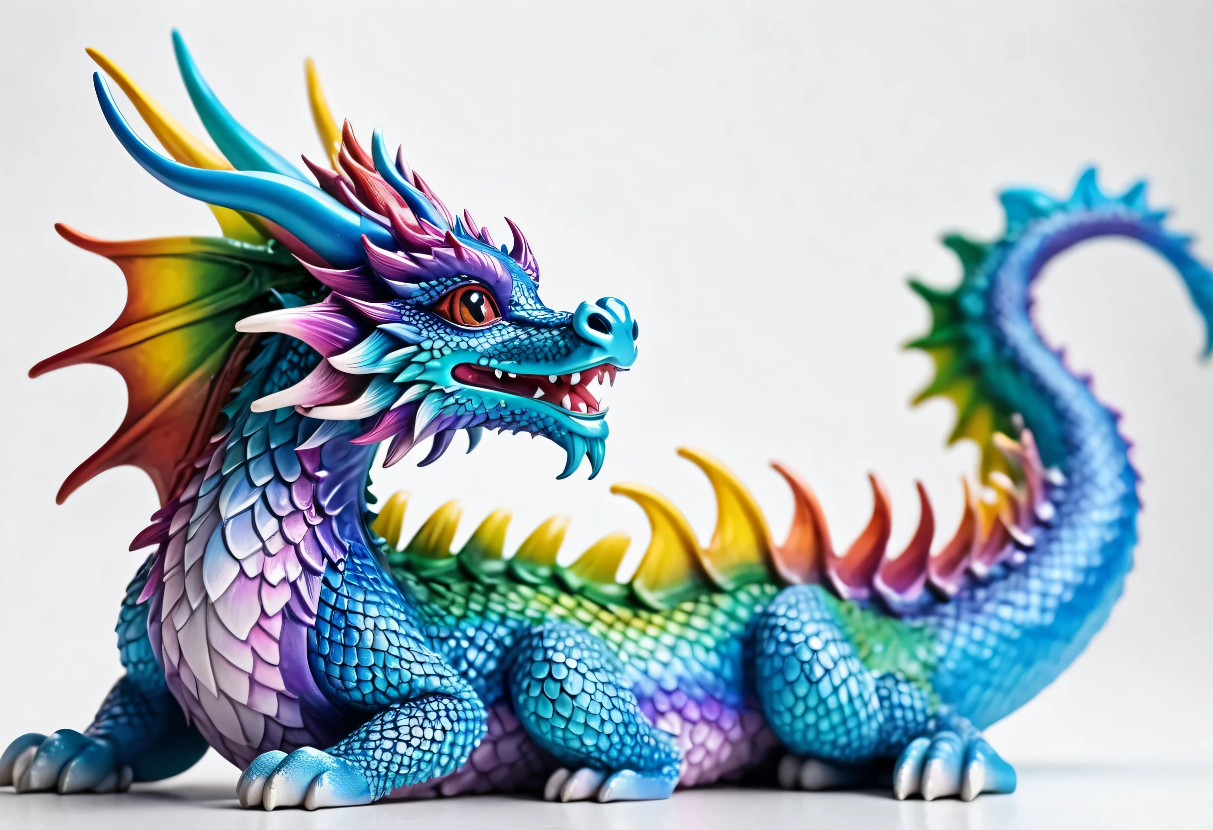 masterpiece, best quality, ais-colorfulplastic<lora:Colorful_Plastic_SDXL:1>, dragon