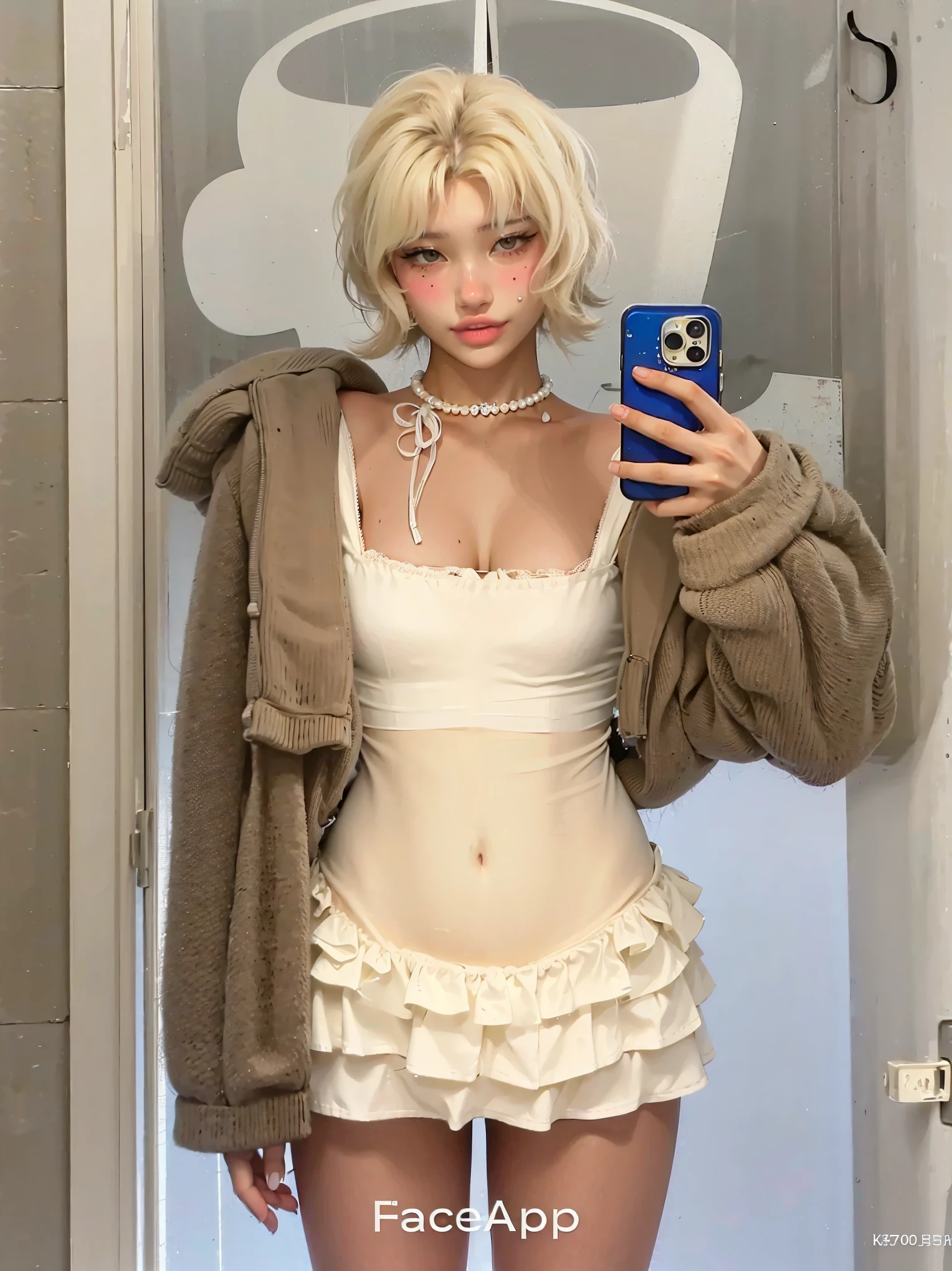mulher araffe em um vestido branco tirando uma selfie no espelho,  coreana, look sexy, roupas abertas no peito, look sexy at the camera, sexy :8, vestindo lingerie sexy, Linda jovem coreana, linda mulher sul-coreana, garota sexy, roupas reveladoras, pale milky white porcelain skin, roupa reveladora, roupa de seda branca, vestido sexy, Lovely womanroseanne from blackpink