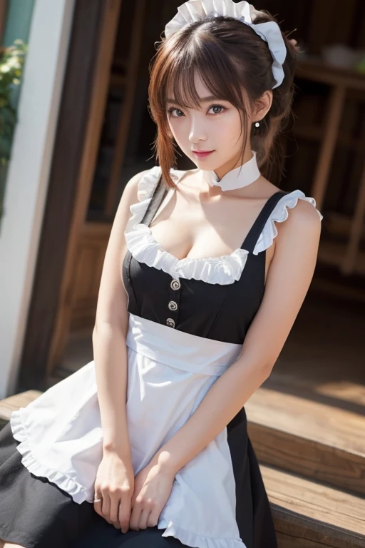 Highest quality, Super detailed, High resolution, 8K images) (reality, Realistic photos:1.37),(Black thighs、Maid&#39;s Headdress、Short sleeve、Frills、choker、Maid Apron、Puffy sleeves、Wrist cuff、)Highly detailed eyes and face、(Red panties:1.2)(((Show me your asshole 1：3)),(((Stick your butt out))),(Squat with legs apart), Fine and beautiful eyes,Perfect Proportions,(Overflowing big),(A full-body shot from behind), Very beautiful and cute girl,22 years old,(anime),Kamimei, Pitch black background,(Solid black background)
