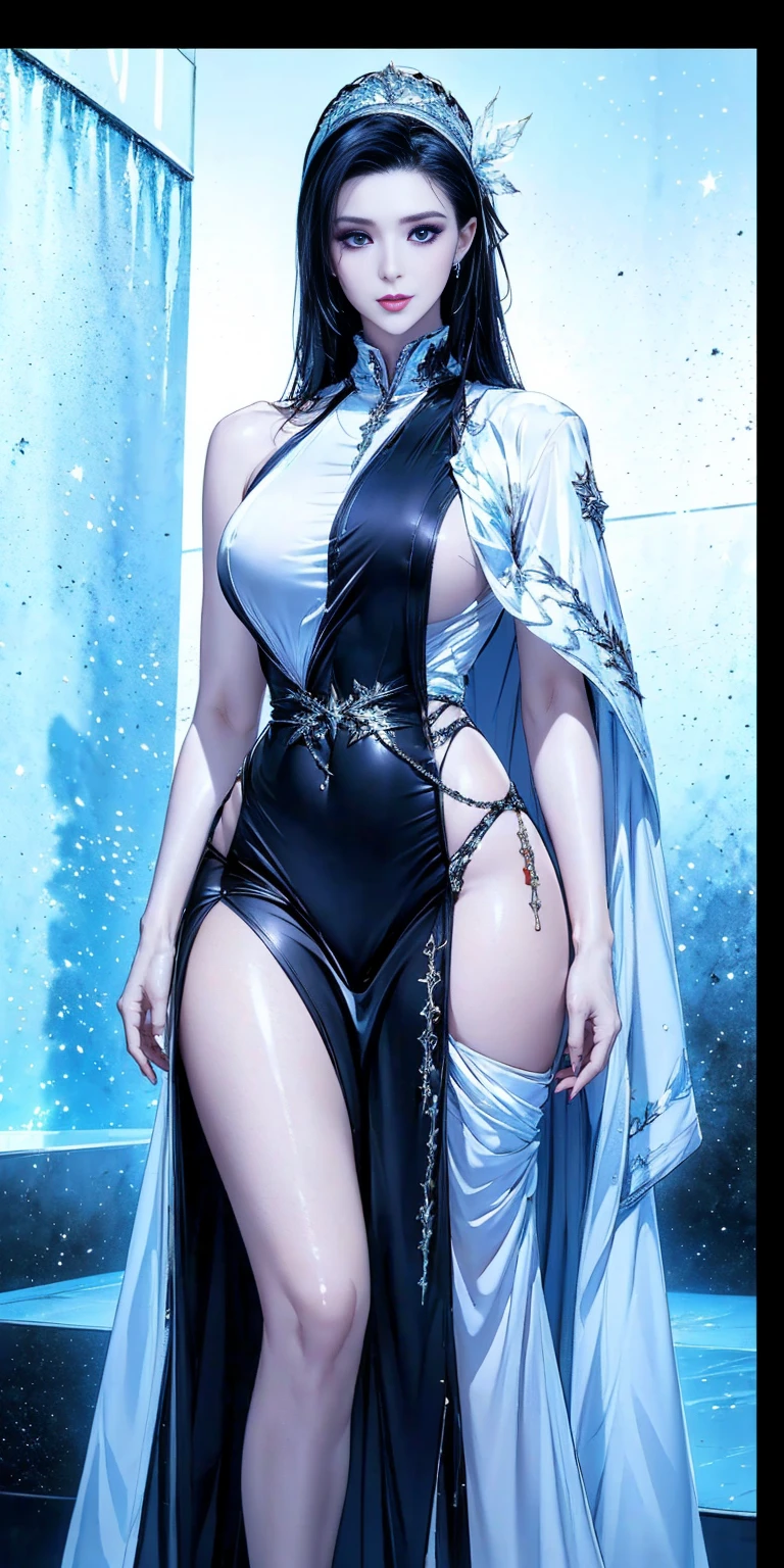 (whole body:1.5),(1 girl:1.3),(Viewer:1.4),(Anatomically correct:1.45),(Dancing under the waves:1.3),(很厚of印花连裤袜:1.4),( Chinese women wear printed fantasy tight pointed high heels :1.35), (Light particle effects:1.3),(粉紅色of | of | 蓝色of| 绿色of |红色of | 白色of| 黑色of| 紫色of| 灰色of| 淺褐色of| Flesh color 1.4),(发光of眼睛:1.3),(Large-scale movement: 1.3),(精准完美of脸型:1.4),Ultra HD, Ray Tracing, reflected light,Quite accurate, Awards, High Detail, Lighten the shadow contrast, Facial lighting,Movie Lighting, masterpiece, Super Detail, high quality, High Detail, 最好of质量, 16K,High contrast, (Wet clothes:1.4), Bare shoulders, 真正of雨, 濕of頭髮,..sweat,