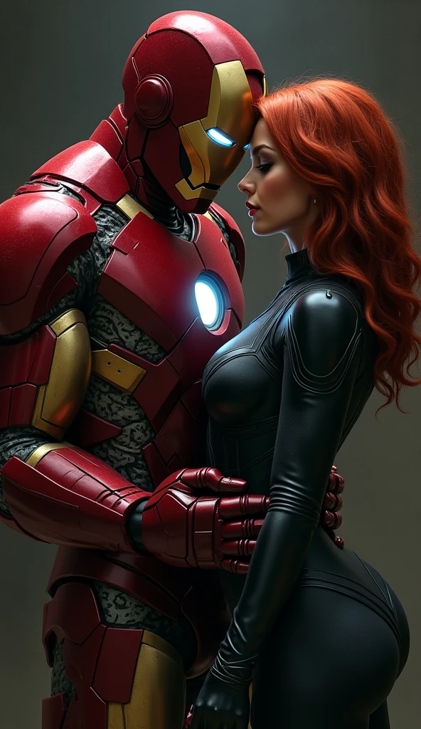Haz a Ironman y black widow teniendo sexo 