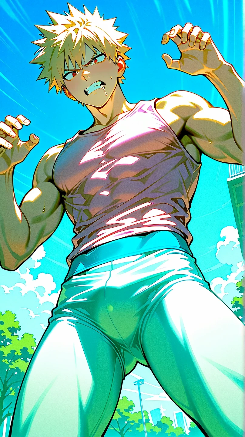 full body in image, masculine pose, unique hair, full man, casual black t shirt, white harem pants, male body, slender body, short hair, full body, hot body, sexy male body, dinamic pose. detalied pose, body, simple background, expressive face, focus on face, line art, sketch