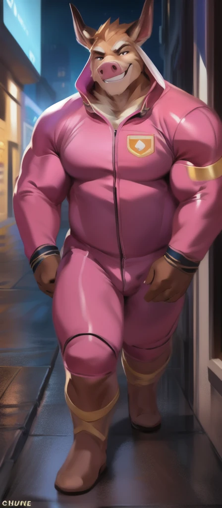 Chica from Five Nights at Freddy's, ((insanely big thighs)), ((fat rolls)), ((gigantic hips)), ((massive lower body)), (thighs several times wider than body), thighs occupy lower half of frame, ((massive thighs)), ((ssbbw)), ((obese)), ((morbidly obese)), plain pink panties, grin, party room background, scary, ominous lighting, (((butt))), ((((widest possible thighs)))), (((booty))), ((butt towards viewer))