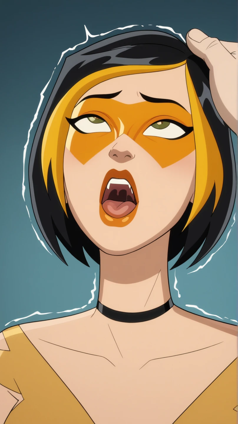 (girl), (naked), (loli) (Riding a black cock) naked, naked, cumming, oc2: (Homem jovem afrolatino, olhos castanhos, cabelo blackpower preto crespo lowfade, ele usa suit preto com detalhes vermelho e emblema aranha miles morales)