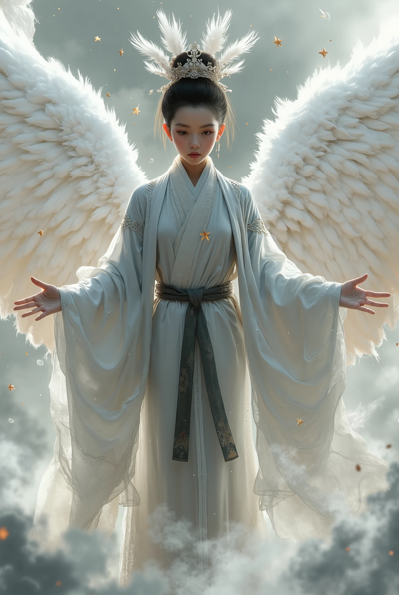 ( masterpiece, Best Quality :1.2), 1 Girl, alone,Xianxia,Swordsman, Chinese ink style