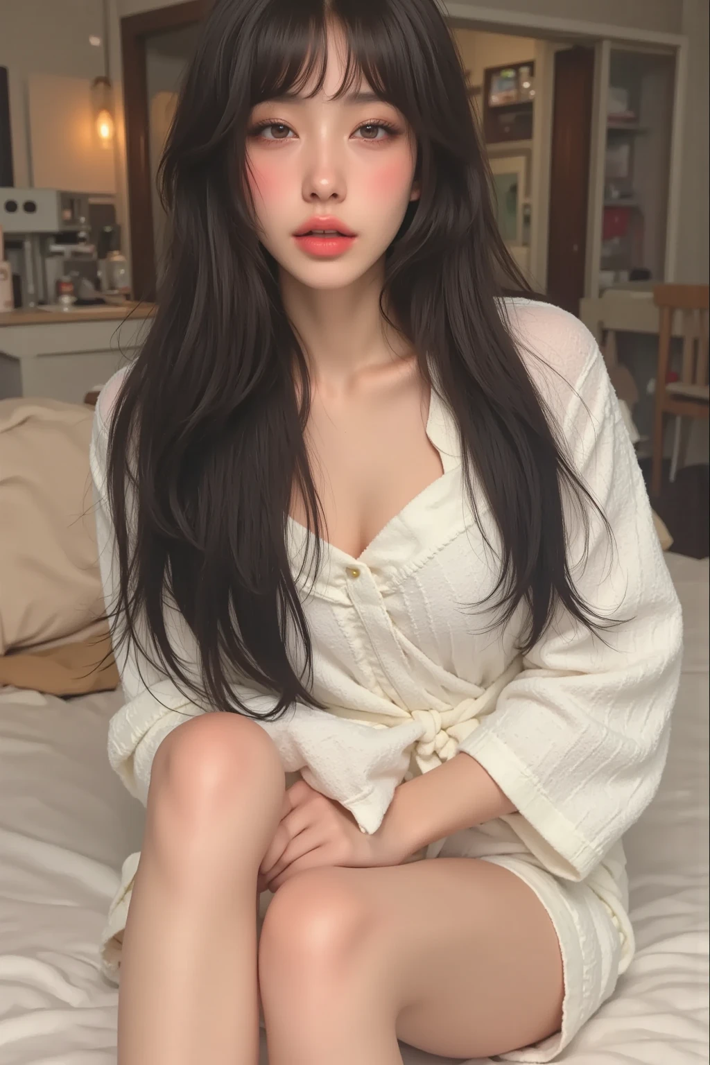 Cat ears,hairy,boys,charming,Fluffy,Best quality eyes,lie,Fluffy tail,paw,Lying down,On the sofa,((best quality: 1.5)) ((masterpiece: 0.8)), Intricate details, Clear focus, professional, real life, Real facial expression, Dynamic poses, ((([Medium breasts:0.8])))), 