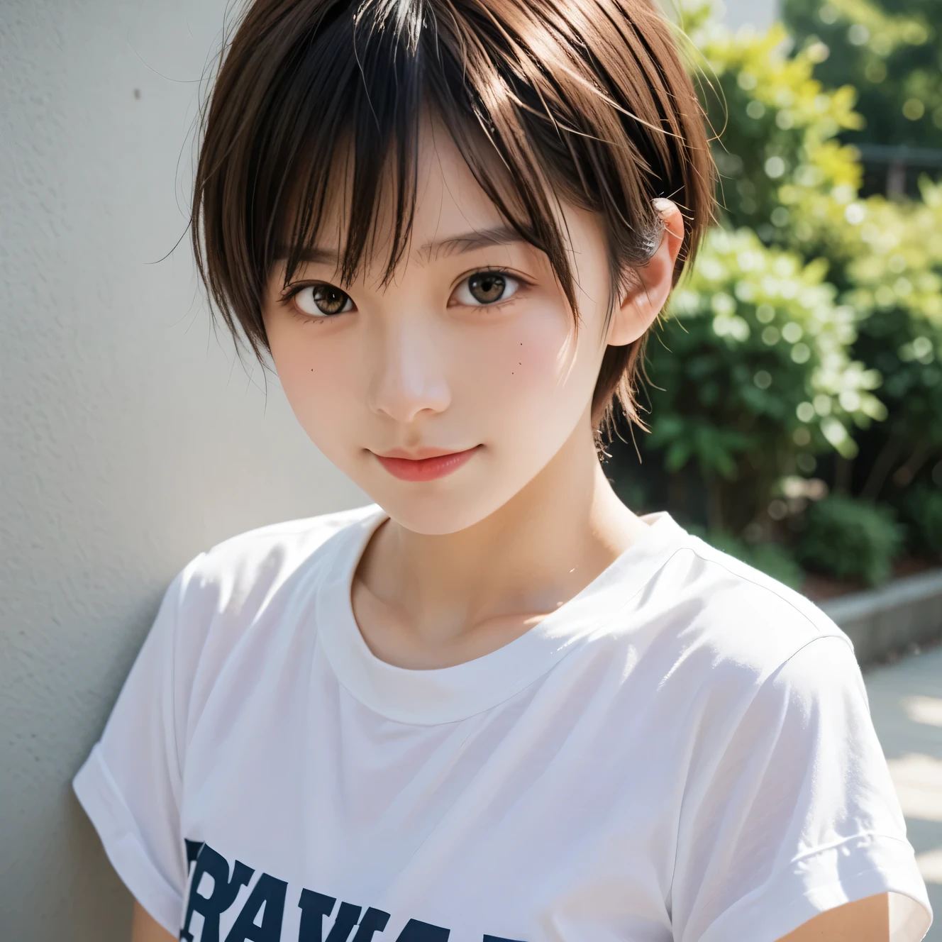 closeup shot , Best picture quality (8K, high resolution, Masterpiece: 1.2), super detailed,  215 Short Hair, 16-year-old woman, 

situation: Scenes of people enjoying skateboarding and BMX at a skate park。
clothing: Casual Sportswear（T-Shirts、Shorts、Skate shoes）。Wear a helmet and protective gear。
angle: Capture the moment of the trick with a wide angle。Jump and grind movements captured in slow motion、Create a powerful impact。It&#39;s also nice to see them having fun with their friends.。

Close-up of face 

, random cute pose ,big eyes ,Puffy eyes ,  Heart Pupil, blush  , huge shy smile , salute
