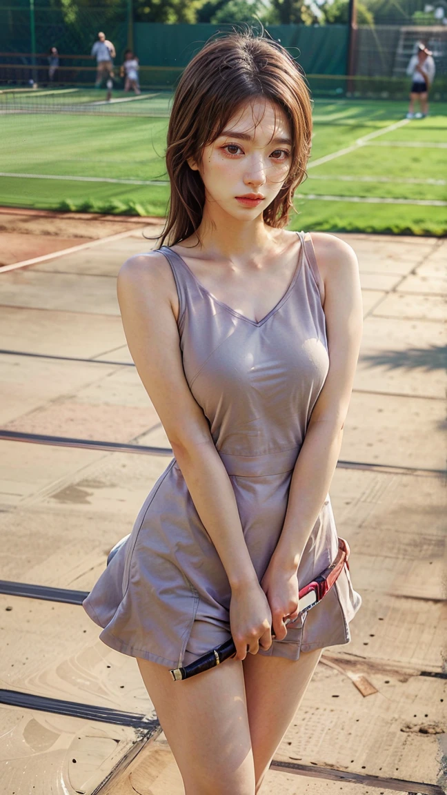1 Girl,playground,Soft Light,Chinese Beauty,Tight Fit,Silk Nightdress,