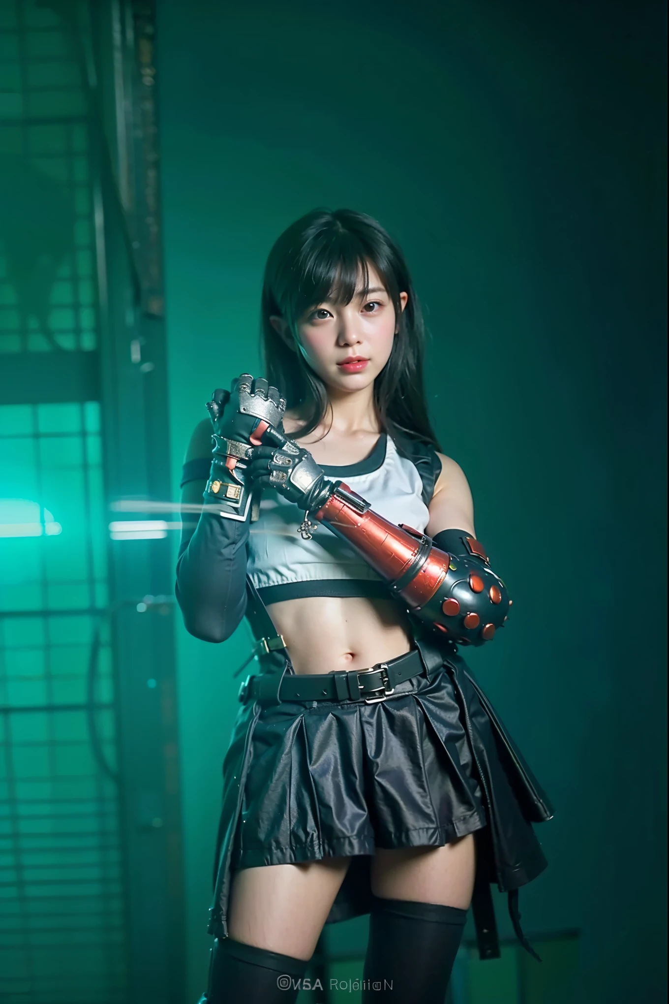 (Completely live action:1.37), (xtremely realistic textures:1.37), (masterpiece, best quality:1.2), (8k uhd, 16k, 32k, ultra high res), amazingly realistic skin, amazingly realistic photo, superrealism, (photorealistic:1.37), (RAW photo), extremely realistic, (extremely realistic all details), (extremely realistic all textures), extremely realistic lighting, extremely realistic shadow, (japanese girl:1.5), ((young face)), smiling, happy, extremery realistic face, extremely realistic skin, extremely realistic eyes, extremely realistic background, extremely realistic detail up, kkw-ph1, ((extremely intricate details, iron armor, elf ear))