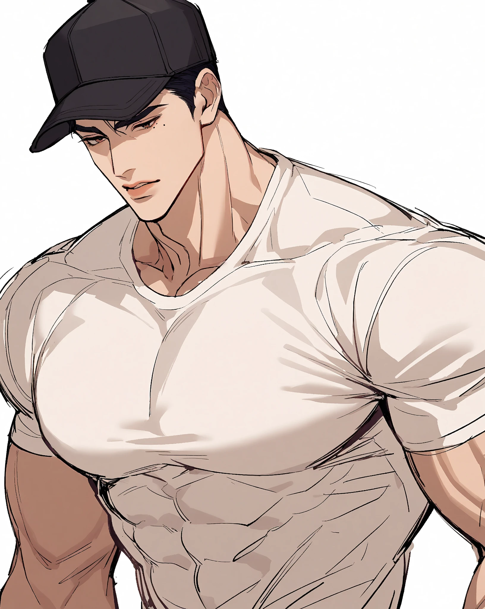 handsome brunette man