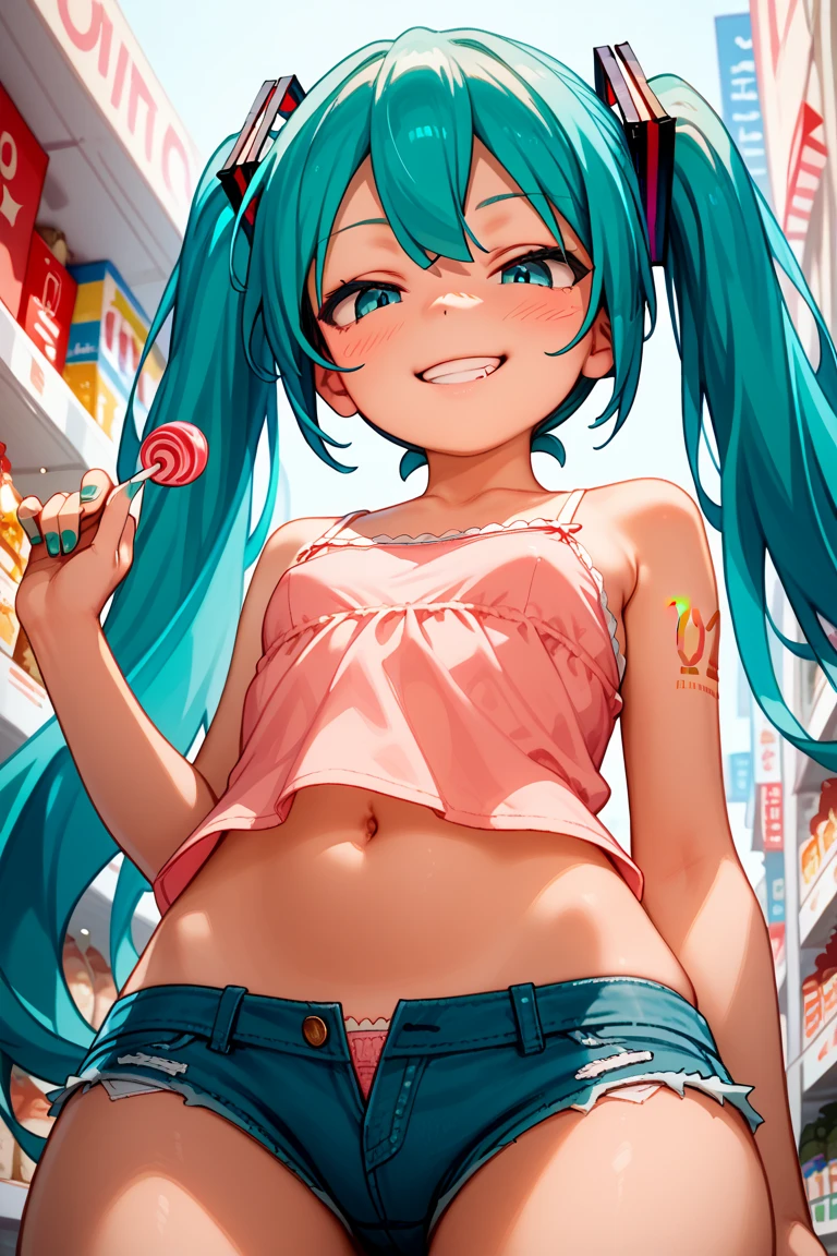 punk girl, green hair, sexy, in the middle of a small candy store, nipples, breasts, navel, long hair, masturbates,seductive smile,embarrassed,sitting,, pussy,spread her pussy,pussy focus,cum,cum on pussy,masterbation,female masturbation}}},cute,ultra detailed skin,sketch,10000-layer,highest,best,amazing,great,detail,stylish, detailed skin,sketch,10000-layer,highest,best,amazing,great,detail,stylish, , art by Bill Sienkiewicz, intricate details, oil painting .