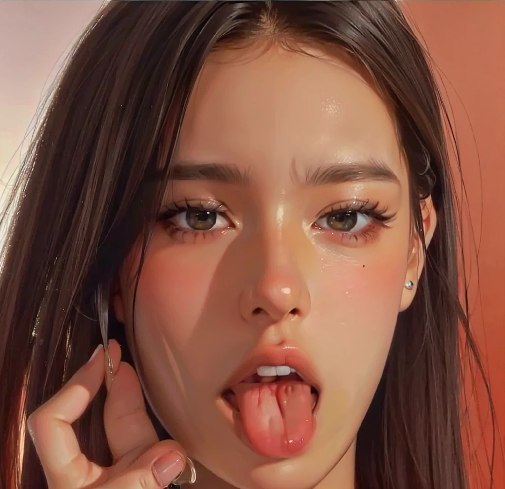 (realistic, photorealistic:1.37)Highly detailed face and skin texture, (fine eyes),very detailed, focus the eyes clearly, nose and mouth,face focus, woman with open mouth and closed eyes, ((Bunny girl))、35 years old,black haired、symmetrical face,realistic nostrils、angle from below、elongated C-shaped nostrils,,,,,,,,,,,,,,,,,,,,,,,,,,,,,,,,,,,,NSFW,white background、sweaty skin、Lighting that emphasizes the skin that shines with sweat、((hook nose))Skin shiny with sweat、shiny skin、(wet and shiny tongue)I have a runny nose only on my upper body.,