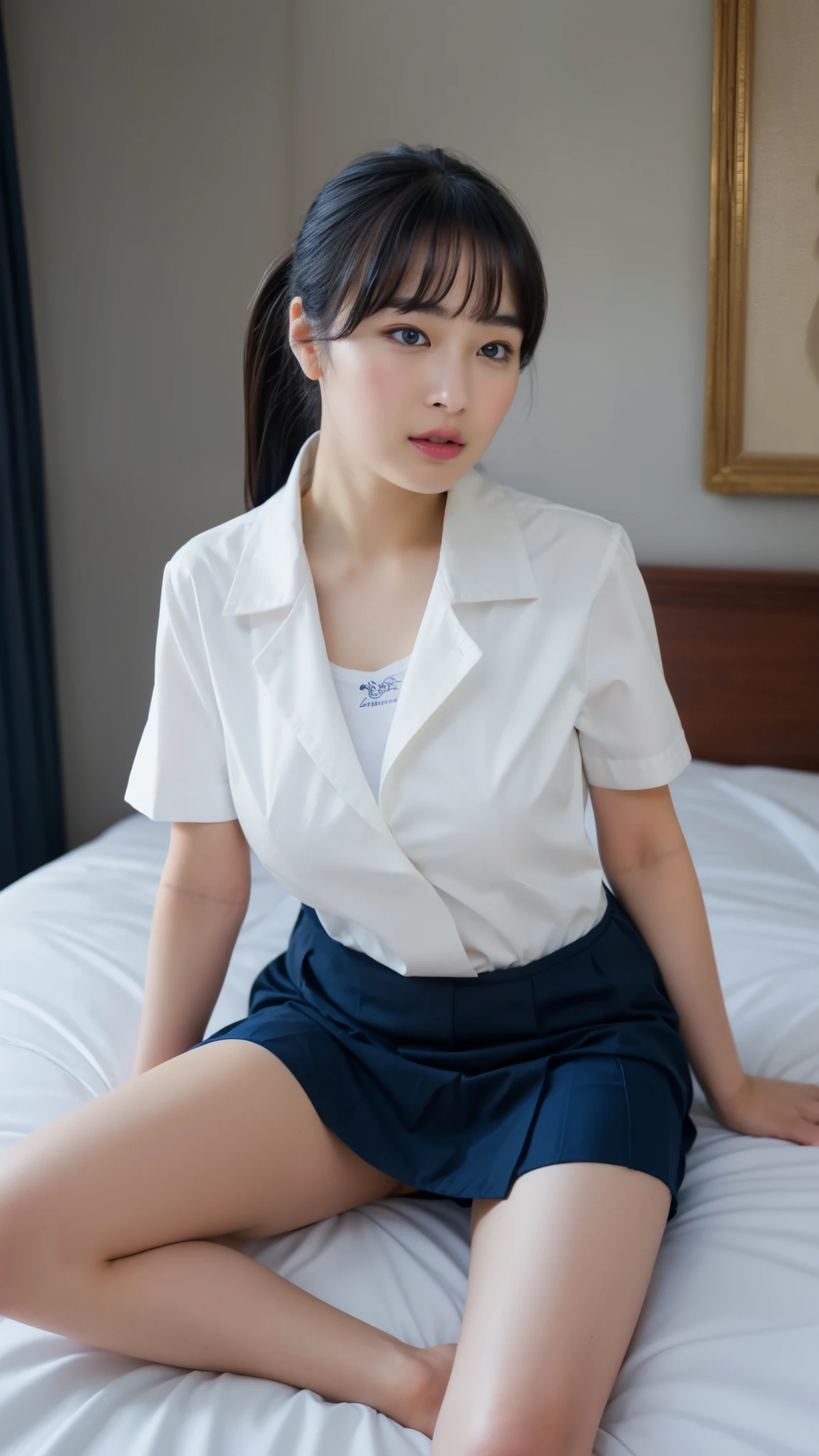 hightquality、masterpiece、ultra res、cute girl face、hospitals、nurse、Wearing nurse clothes、full bodyesbian、Famous actresses of Japan、very beautif、A y