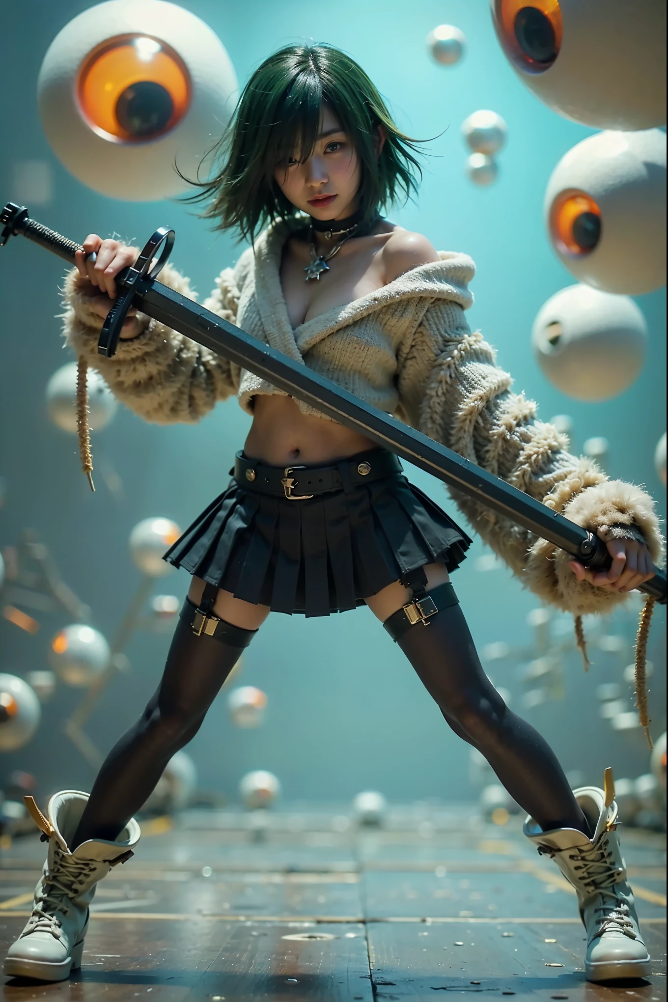 (Completely live action:1.37), (xtremely realistic textures:1.37), (masterpiece, best quality:1.2), (8k uhd, 16k, 32k, ultra high res), amazingly realistic skin, amazingly realistic photo, superrealism, (photorealistic:1.37), (RAW photo), extremely realistic, (extremely realistic all details), (extremely realistic all textures), extremely realistic lighting, extremely realistic shadow, (japanese girl:1.5), ((young face)), smiling, happy, extremery realistic face, extremely realistic skin, extremely realistic eyes, extremely realistic background, extremely realistic detail up, kkw-ph1, ((extremely intricate details, green hair, elf ear))