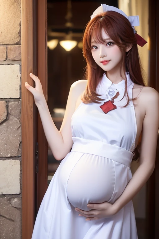 Pregnant 7-month-old girl's clothes can't hide her big belly