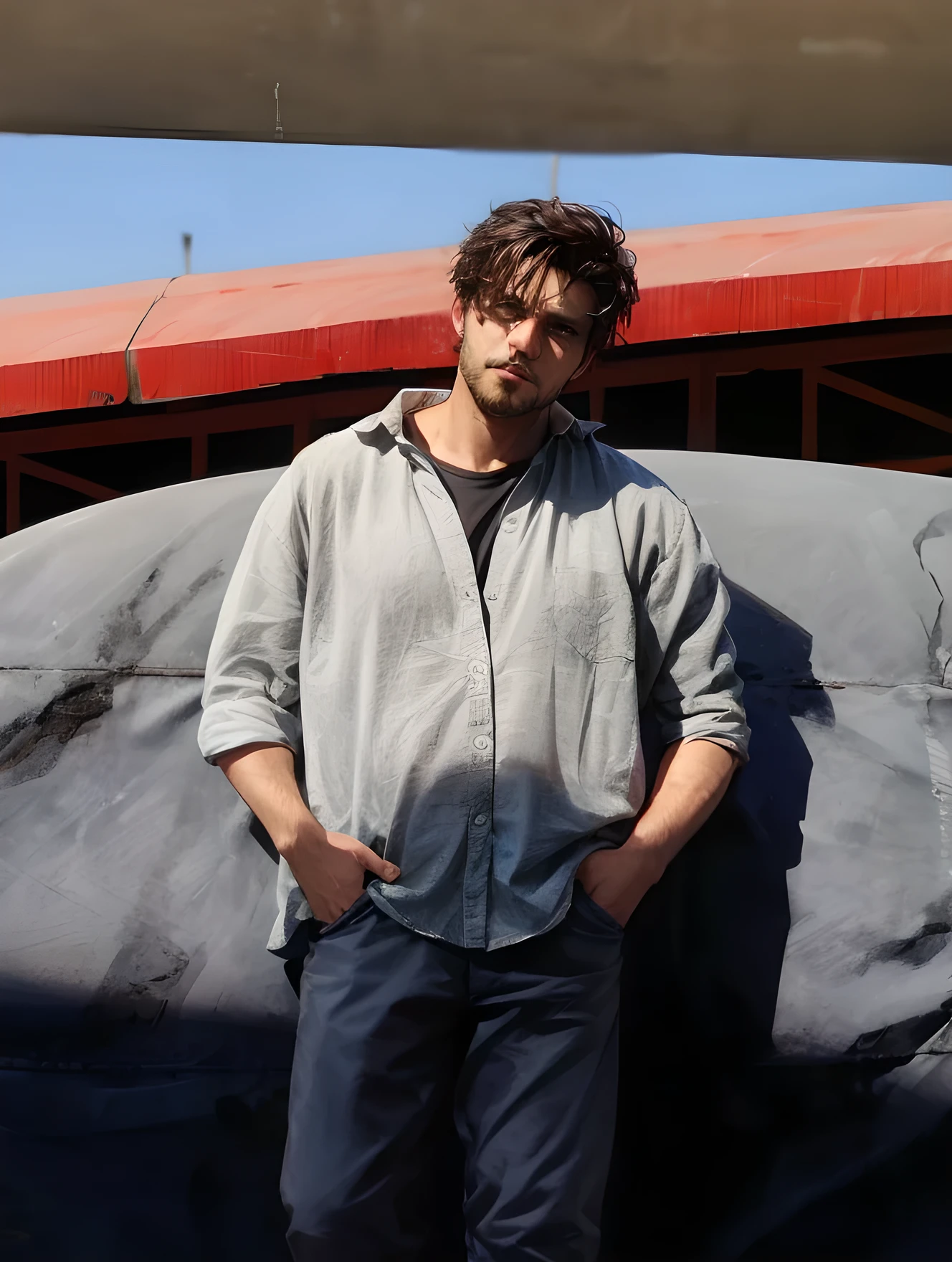 Handsome boy with grey shirt realistic face ultra realistic 8k hd
