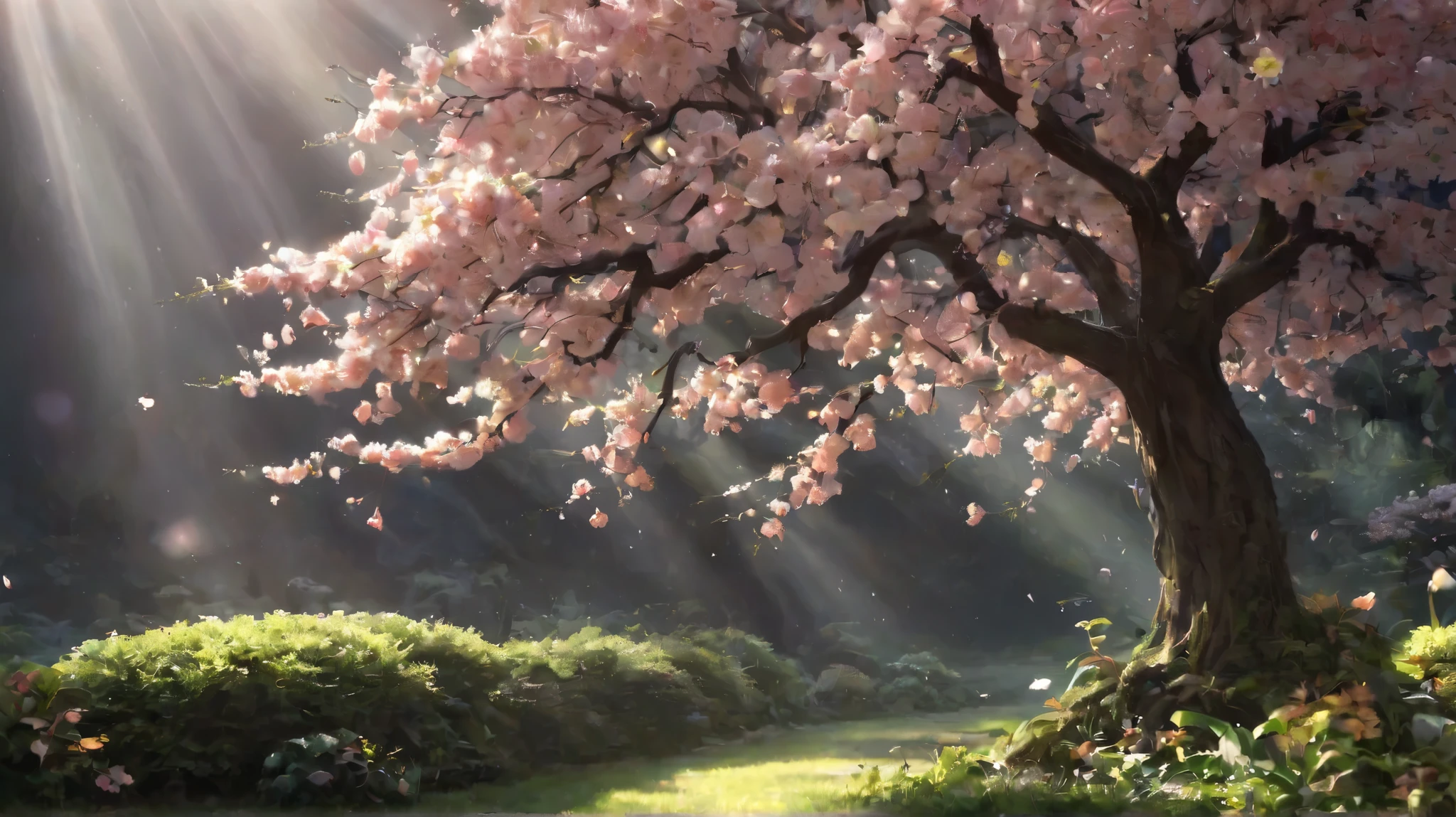 I left the flrsh , , Let it blossom, radiating light, lighting, Atmospheric, scale, order, cure, light, have hope, softener, Calm,
