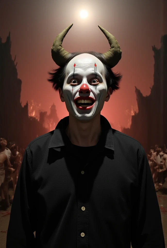 Horror-themed cinematic film still,a horrifying red-skinned male demon king,  (detailed monstrous evil face:1.4), screaming,  (detailed scaly skin texture:1.2), long curved horns, (in hell, swirling tormented souls, billowing smoke:1.5),   ignette, highly detailed, high budget, bokeh, cinemascope, moody, epic, gorgeous, film grain, grainy . Eerie, unsettling, dark, spooky, suspenseful, grim, highly detailed