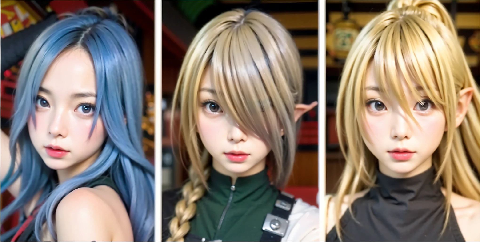 (Completely live action:1.37), (xtremely realistic textures:1.37), (masterpiece, best quality:1.2), (8k uhd, 16k, 32k, ultra high res), amazingly realistic skin, amazingly realistic photo, superrealism, (photorealistic:1.37), (RAW photo), extremely realistic, (extremely realistic all details), (extremely realistic all textures), extremely realistic lighting, extremely realistic shadow, (japanese girl:1.5), ((young face)), smiling, happy, extremery realistic face, extremely realistic skin, extremely realistic eyes, extremely realistic background, extremely realistic detail up, kkw-ph1, ((extremely intricate details, knight armor, elf ear))