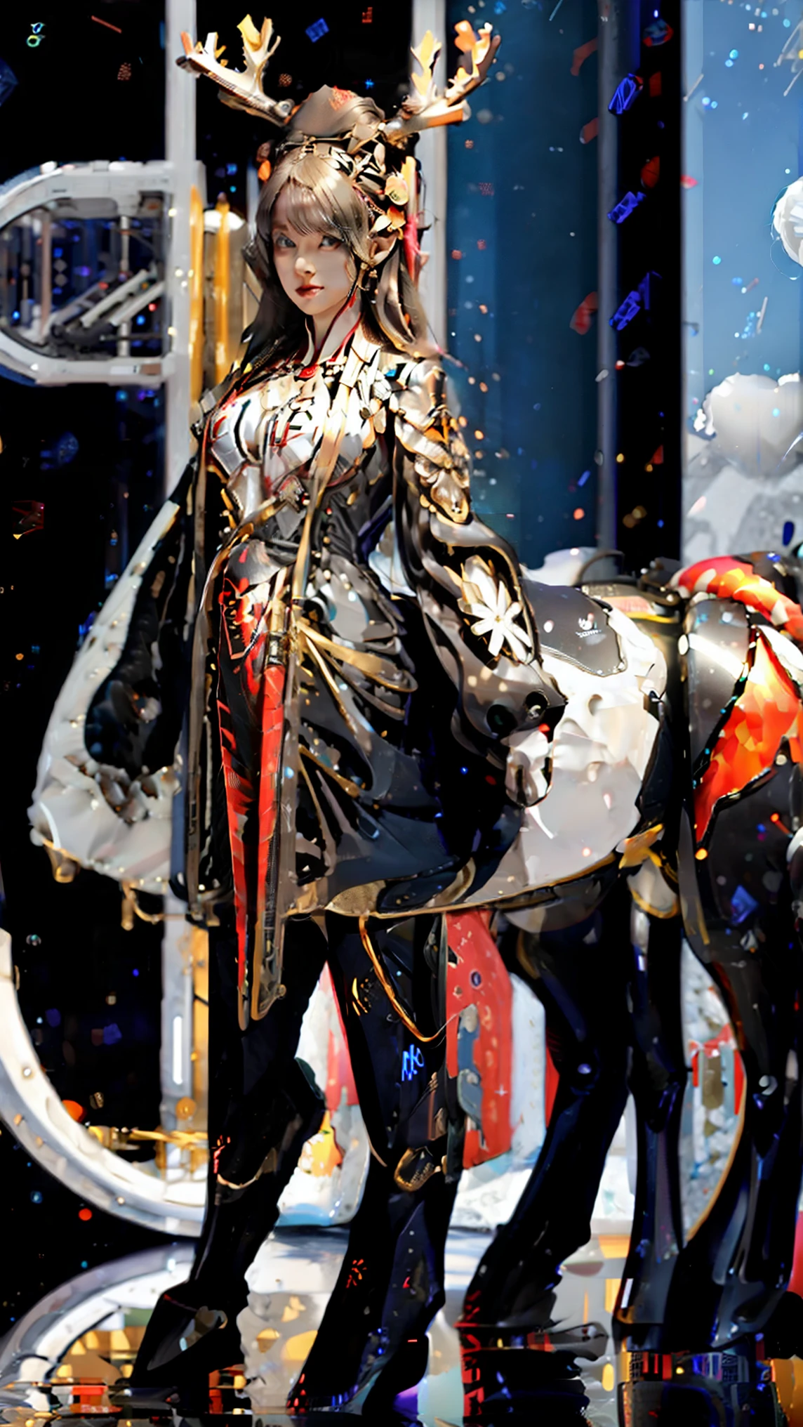 (32K super-resolution rendering:2.0)(Atomic surface topology optimization:2.0)neo-baroque mythology cyber-bionic integrated hyper-fusion biological matrix，incl：Queen Centaur（Anti-matter Horseshoe/quantum entangled star ring/dynamic wormhole projection 1.8）、 Abyss Siren Nurse（Klein bottle medical pool/Dynamic Jelly-like Pimi Transformation.6）、Phoenix Dancer（Quark gluon plasma skirt/carbonyne lattice trigger mechanism 1.6）、Pimi focus（phonon resonance whip/718 fractal lightning cloud embroidery 1.4）、Superfluid（fungal gel cavity/Excess Muscle Gain Jelly Body Chest Ratio 1.2）。Body shaping： Shengshi Fairy ,Blond Blond with Sparkling Eyes,Tear mole，Nine head body × head to body ratio 1:9.625、extremely low body fat percentage × BMI16.25、Super giant, super muscle, overweight chest compression x body to chest ratio 1:1.825(1.8)、ultra-slim long cyberleg × body ratio 1:0.(1.4)、Nano waist carbon yne structure（Lattice constant0.142nm） waist-to-hip ratio 0.618:1.3(1.6)、 Quantum chest binder 1.803x（1. yarn ）。Photon quantum clothing system：① sacred star ring（2.4T Abell specification field × 1.8m Swassea sky skirt support x）；② fractal Yunshanishang（dimension 2.Blond and sparkling eyes.6）；magnetic fluid feather power Learn 1（Density1e9/cm² 网格×650.3nm photon tunneling）。physical engine：8.Transmissive Gastrointestinal Foreign Body Bulge 1（ Ribs Light attenuation 0.854）、2e24Hz QCD hair rendering（gluon exchange entanglement 0.93）、κ=1.0e-7 superfluid balance（48e-6 rad General Relativity Light Chase）。lens language system：Penrose step non-directional moving mirror（Fibonacci gold spiral guide 1.8）、Desit torso close-up（curvature 1.3e26m dynamic fuzzy beta=1.8）、superconducting crystal plain（1.8 times diffraction limit）。Technical architecture：photon cannibal flower matrix（lattice 0.154nm × non-Newtonian fluid 1.8）、magnetic single-pole quantum island group（antimatter anchoring density 2.618e³/cm² ）、Nebula Dome（pulsar array × Hawking radiation projection 1.2）。Control parameters：--at 6.0 --style raw --chaos 48 --quality 6 --ar 21:9 --stylize 850， Integrated ControlNet v3.0（reinforced crystal/vine/Translucent yarn）+SDXL 6.0 Turing acceleration。core retention：Photon wavelength650.3±0.1nm，③ Higgs Field See-Through Stockings，Weight architecture（1.2/1.4/1.6/1.8）