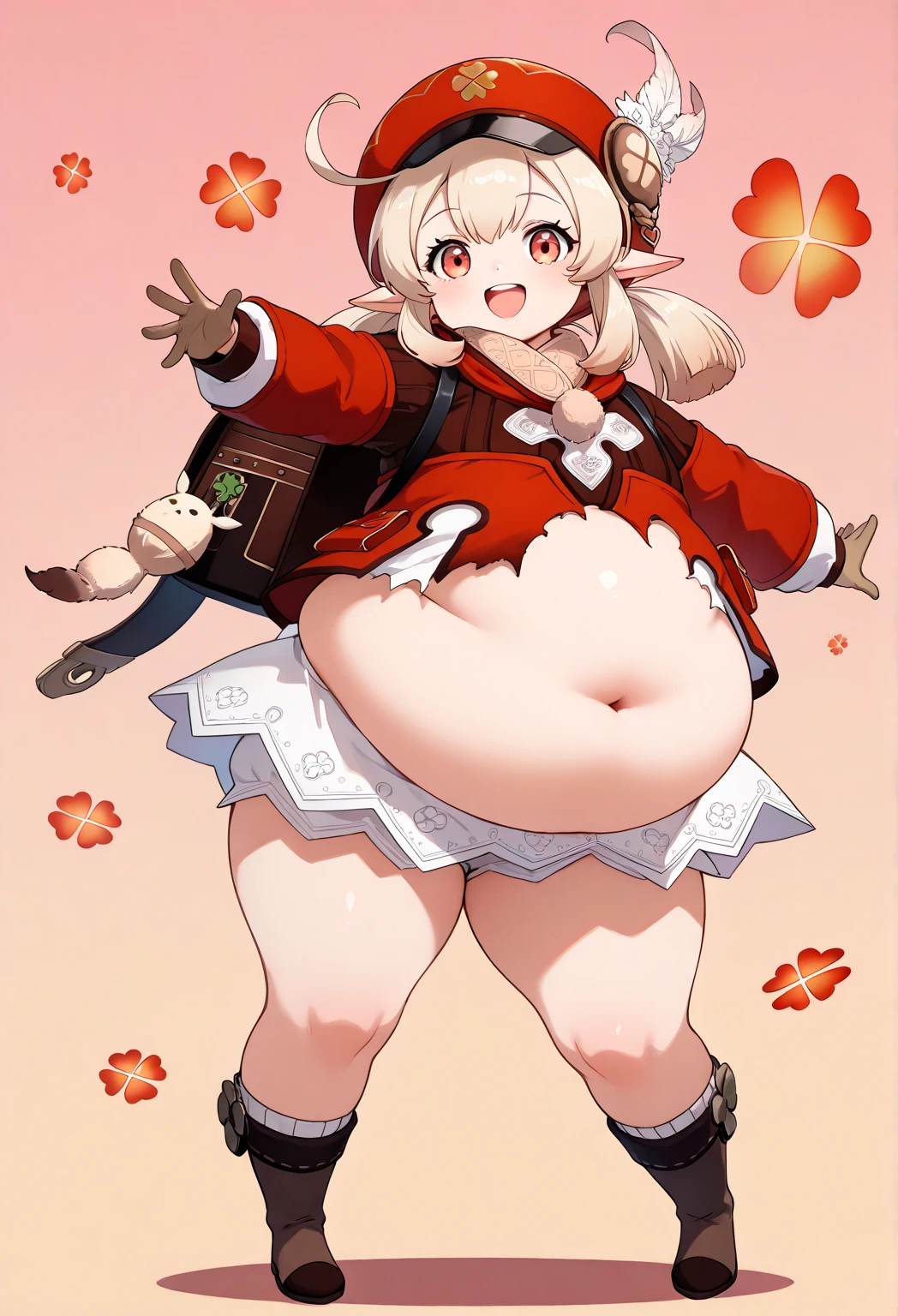 (masterpiece, best quality, highly detailed), 1girls, big belly, huge belly, art by kipteitei, round belly, chubby, curvy, belly grab, enormous belly, fat belly, thicc, bigger belly, really big belly, jiggly belly, shirt covering belly, belly cover by shirt, glasses, (((shrine maiden clothes))), (sweating), ((cum on belly)), ((full body)), long hair, Flandre scarlet