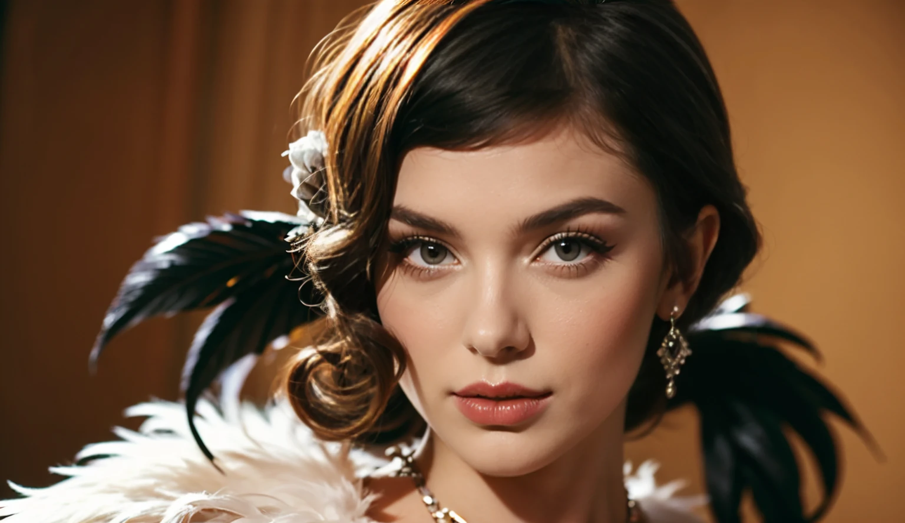 One-shot, Young American Beauty, Flapper style, women's fashion of the 1920s,