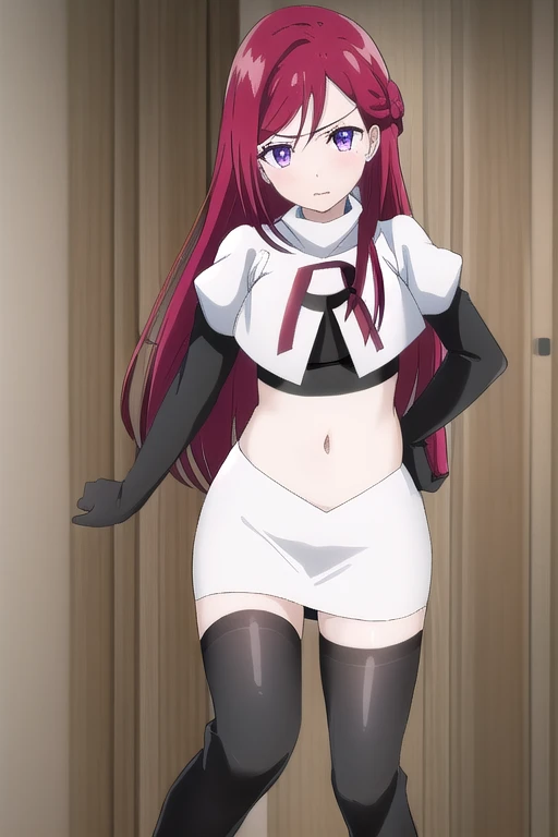 kushina, kushina, pelo largo, adorno para el pelo, cabello rojo, Pinza para el cabello, (ojos grises:1.5),
ROMPER (sujetador con cordones, Ropa interior con cordones), hombro desnudo, bikini ROMPER standing,(cameltoes),ROMPER Blushing, sonriendo avergonzado, ROMPER (Mostrar ambas axilas), brazos behind Cabeza
ROMPER looking at viewer, cuerpo completo,brazos_arriba_Cabeza,(tiro de vaquero:1.5),
ROMPER indoors,
ROMPER (obra maestra:1.2), Mejor calidad, high resolution, fondo de pantalla de unidad 8k, (illustration:0.8), (hermosos ojos detallados:1.6), cara extremadamente detallada, perfect lighting, cg extremadamente detallado, (manos perfectas, perfect anatomy), ROMPER Dynamic Pose