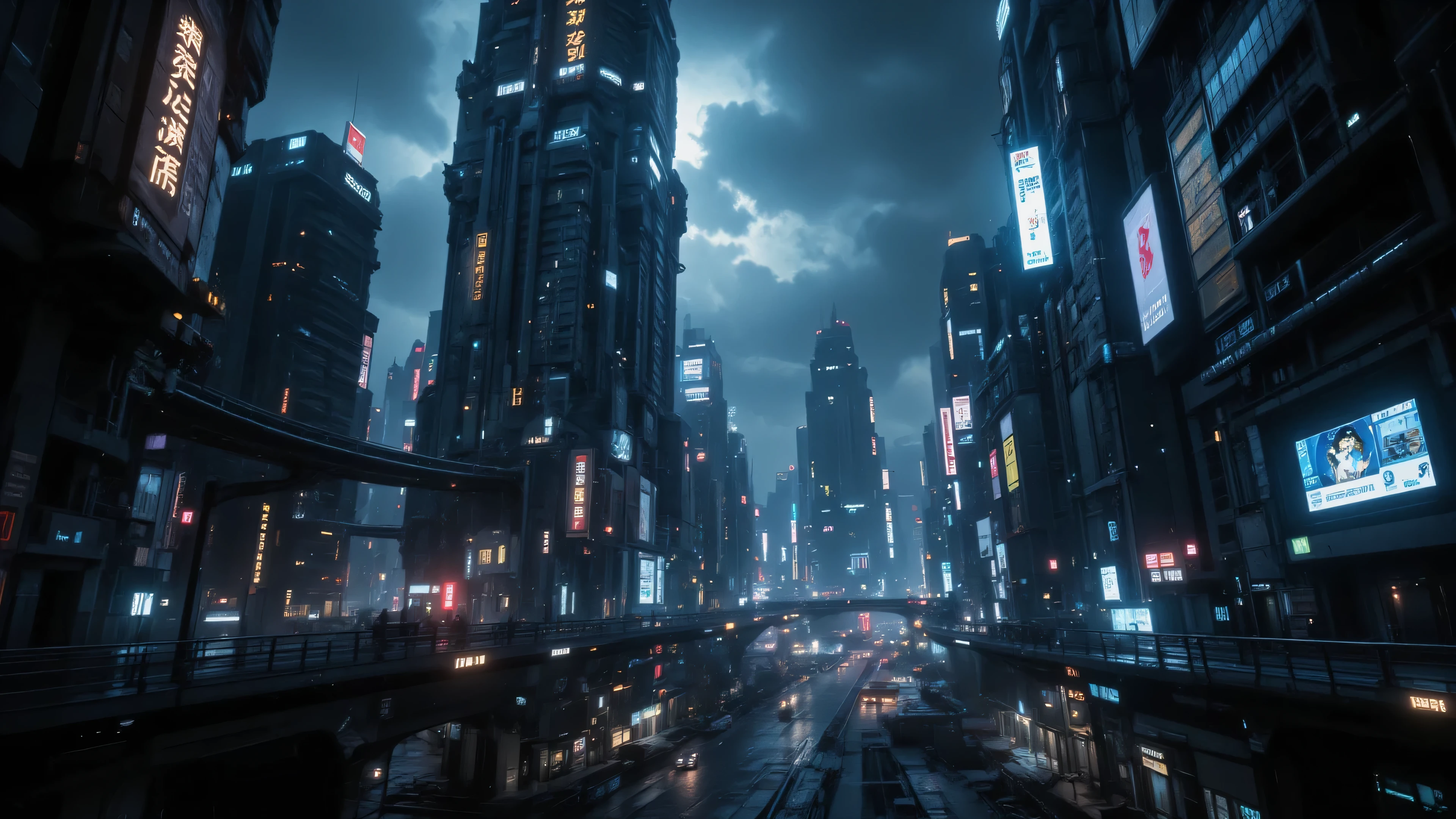 Giant City , neon signs go out , screens blink .