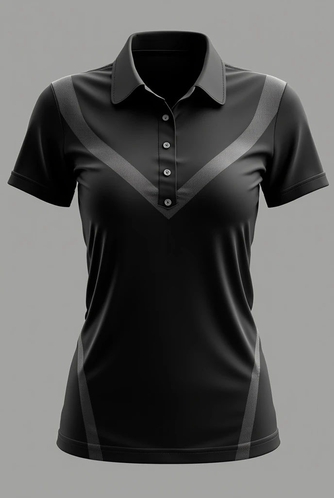 Create a black polo neck blouse, with the autism symbol on the chest , and on the back an art with the theme of autism
