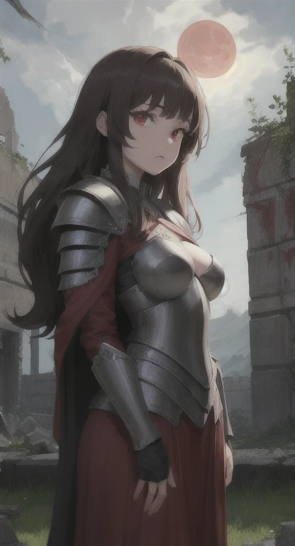 Warrior with armor and sword, fine-detailed, detailedeyes, face detailed.