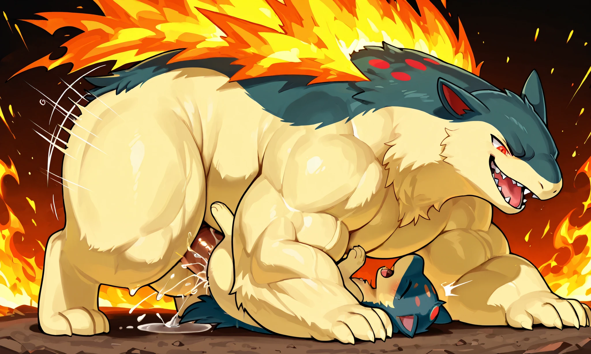 (((Satoshi the Pokémon))),Sex，Open your mouth wide，Drooling，Sweaty，Bodybuilding，Six Pack，Make muscles bigger，(Huge erect penis:1.8)，(Six Pack:1.6)，Painful expression，13-year-old boy，A large number of blood vessels,Ethnic tattoos,Red and white cap,Roll one&#39;s eyes,
