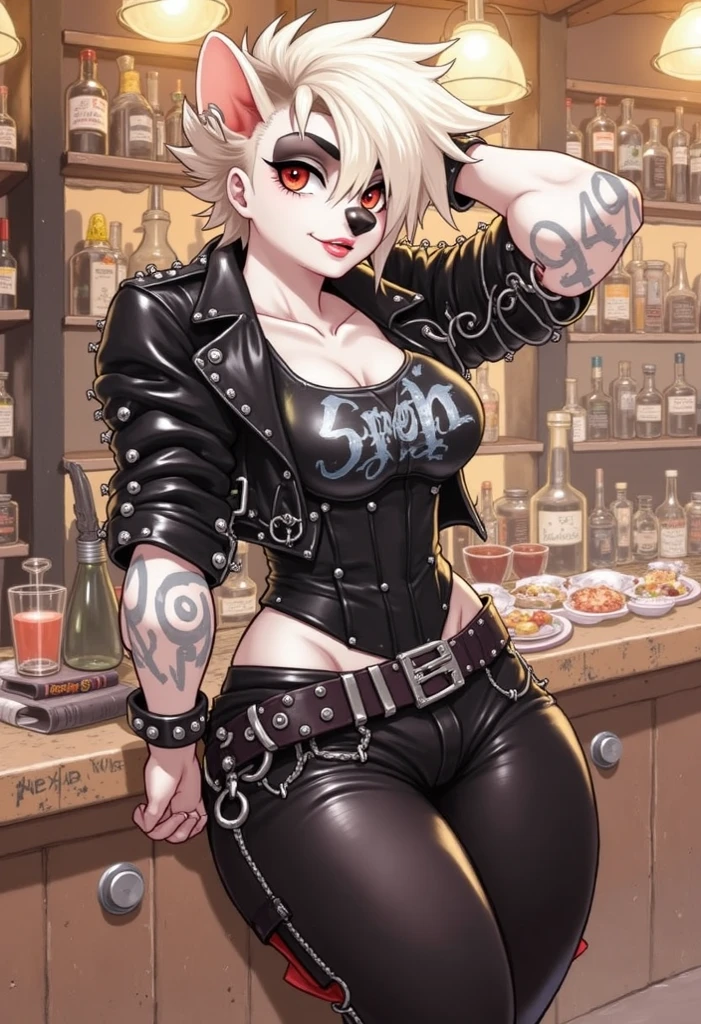 (masterpiece:1.2), (Military uniform magazine cover:1.4),best quality,PIXIV,Sweet girl , sexy posture,1girl, (perky chest:1.2), rolling upskirt by wind:1.6, (with sparkling eyes and a contagious smile),open mouth, (pointed chest:1.2),fishnets, black hair, boots, long hair, black nails, skirt, shirt, black footwear, bag, black skirt, jewelry, jacket, thigh strap, bangs, necktie, earrings, nail polish, multicolored hair, looking at viewer, full body, bottle, own hands together, belt, jacket on shoulders, food, cats on head, ring, choker, english text, collared shirt, blue eyes, hat, lace-up boots ,masterpiece、highest quality、Very detailed、An illustration、Beautiful fine details、One Girl、cute、Detailed landscape、Training Room Background:1.4、Platinum Blonde Hair、Braided Ponytail、Red camisole、((c cup breasts, Tank top showing underboob:1.4))