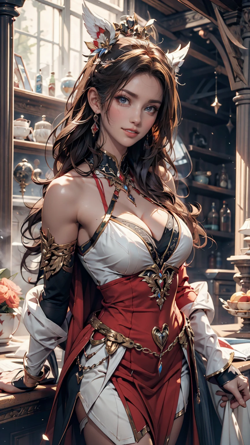 (masterpiece, Highest quality:1.3)
Soulcalibur Sophitia,  One girl, alone, Long Hair, chest, View your viewers, smile, Blonde, large chest, hair ornaments, dress, chestの谷間, jewelry, medium chest, very Long Hair, Green Eyes, arms, Braiding, Earrings, sword, necklace, armor, single Braiding, Sandals