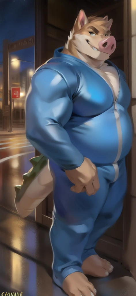 (((detailed eyes, detailed face))), (feral, herbivoredragon <lora:herbivoredragon:1>, dragon, scales), male, (solo), (plump, chubby), (male swimsuit <lora:bulge_swimsuit_cum_xindigo_v2:1>, one-piece swimsuit, cameltoe pussy <lora:cameltoe_pussy.v1.0:0.1>, topless), standing, arms behind back, smile, (by null-ghost, by kuroma, by kicktyan), soft shading, bedroom, 8k, UHD, masterpiece