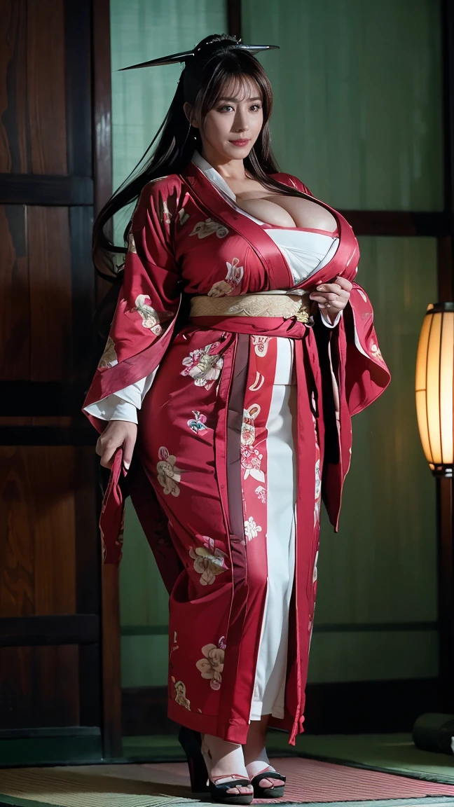 a close up of a woman in a  sexy kimono with a big breast, japanese goddess, oppai, japanese model, with a large breasts, in kimono, big breasts!, with large breasts, in a kimono, big breasts, beautiful asian girl, japanese, big breasts!!, teasing smile, asian hyperdetailed, asian girl, nsfw huge breasts, lactating milk, nipple erect, full body, dark hairy pussy, smile naughty 