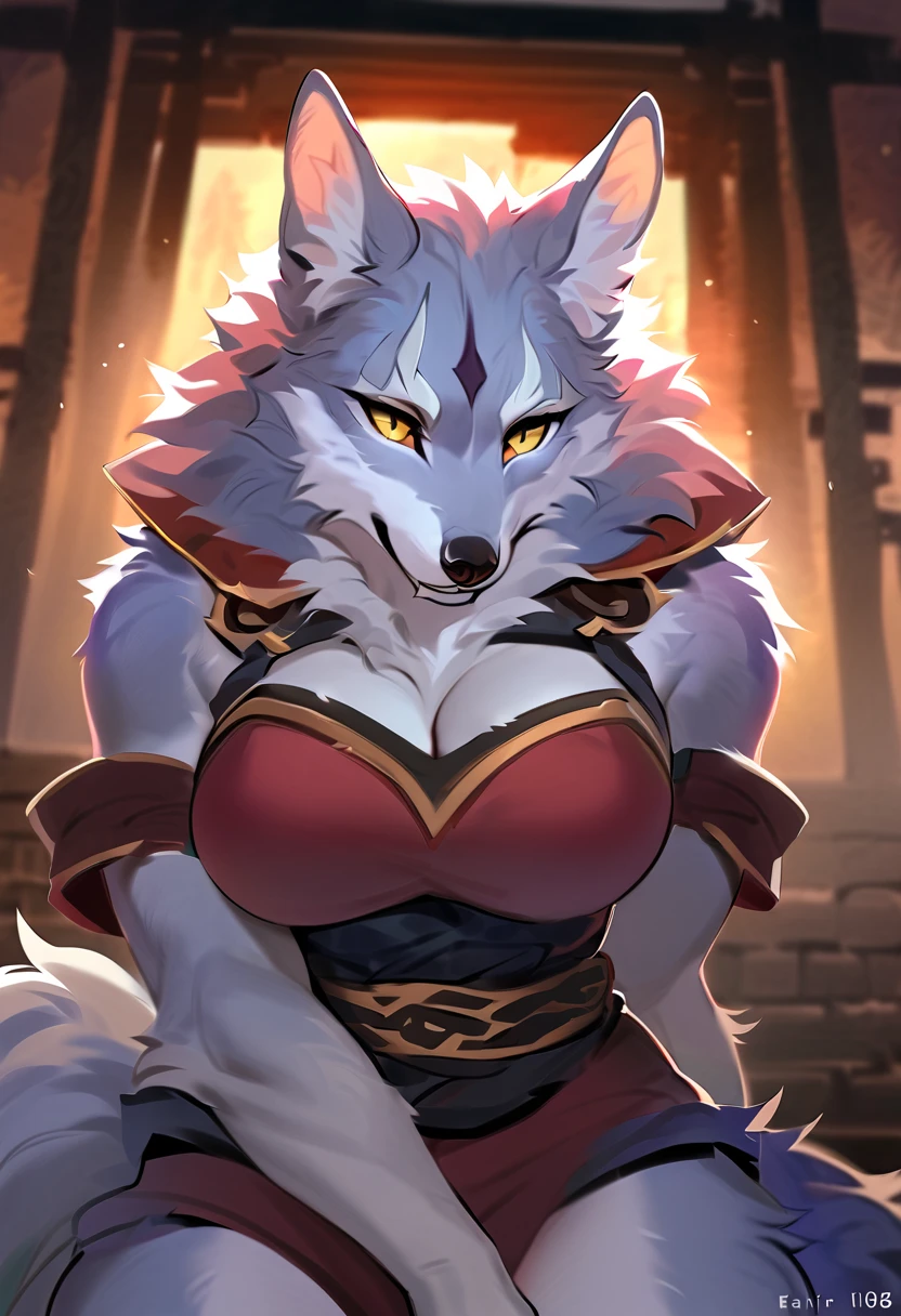 White dusk Lycanroc, female, white wolf, white fur, white hair, white skin, white body, wolf accents, wolf ears, ears up, very large and huge areola, wearing revelative blue bikini, blue eyes, Shiny eyes, Pixar eyes, perfect eyes, hair over eyes, one eye fully covered by hair, (hyper realistic 1.7), long fluffy tail, very large tail, tail up, very furry and fluffy, very large fangs, Sabertooth fangs, smiling, tongue out, perfect ligthing, be my valentine background, many hearts all over the screen, front View, looking at Viewer, (dimwitdog 2.7), (thesecretcave 1.9), (zaush 1.6), (cooliehigh 1.9), (R-mk 1.9), (complextree 2.4), (pixelscketcher 1.9), (Cervina7 1.4), (messh 1.9), (eternityzinogre 2.1)