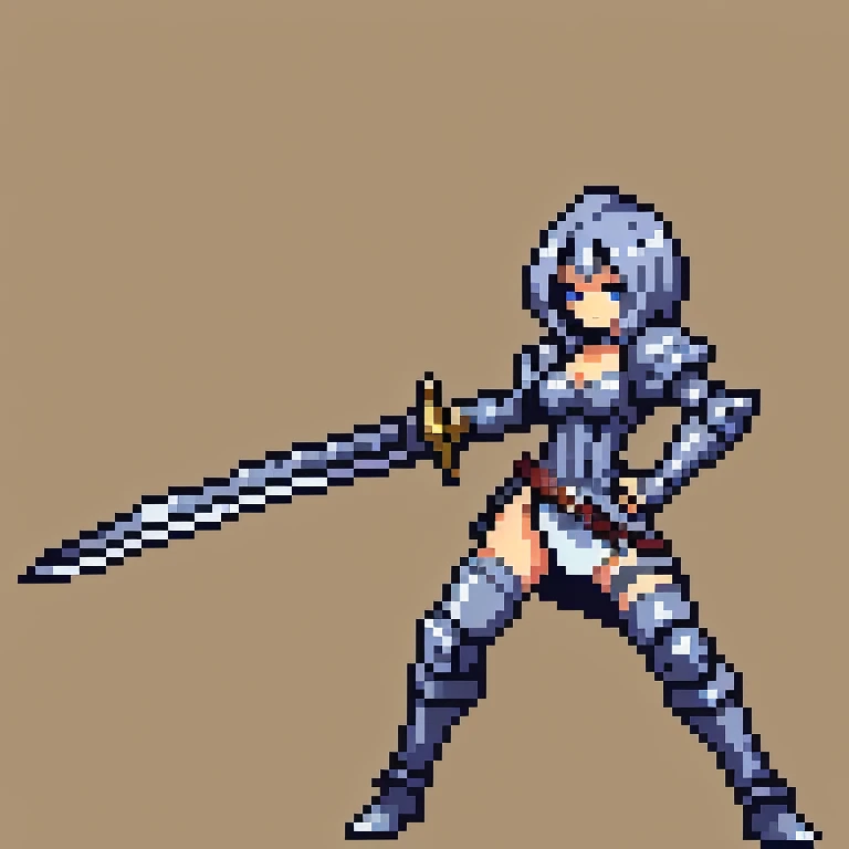 a drawing of a woman in armor holding a sword, with large sword, she is holding a sword, holding a sword on her shoulder, holding a long sword, long sword in her hand, posing with a sword, while holding a sword, cel - shaded art style, holding a large sword, holding a sword, practicing her swords staces,   wielding a sword,black tone,white,gray