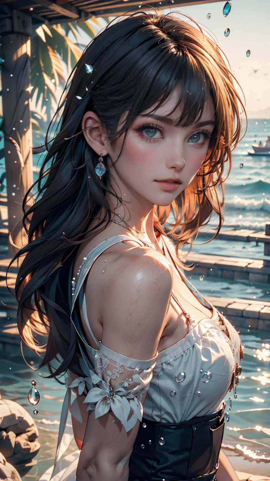 full torso, Alice in Waterland, Ultra High Resolution, Masterpiece, , beautyfull face with gorgeous shiny eyes,