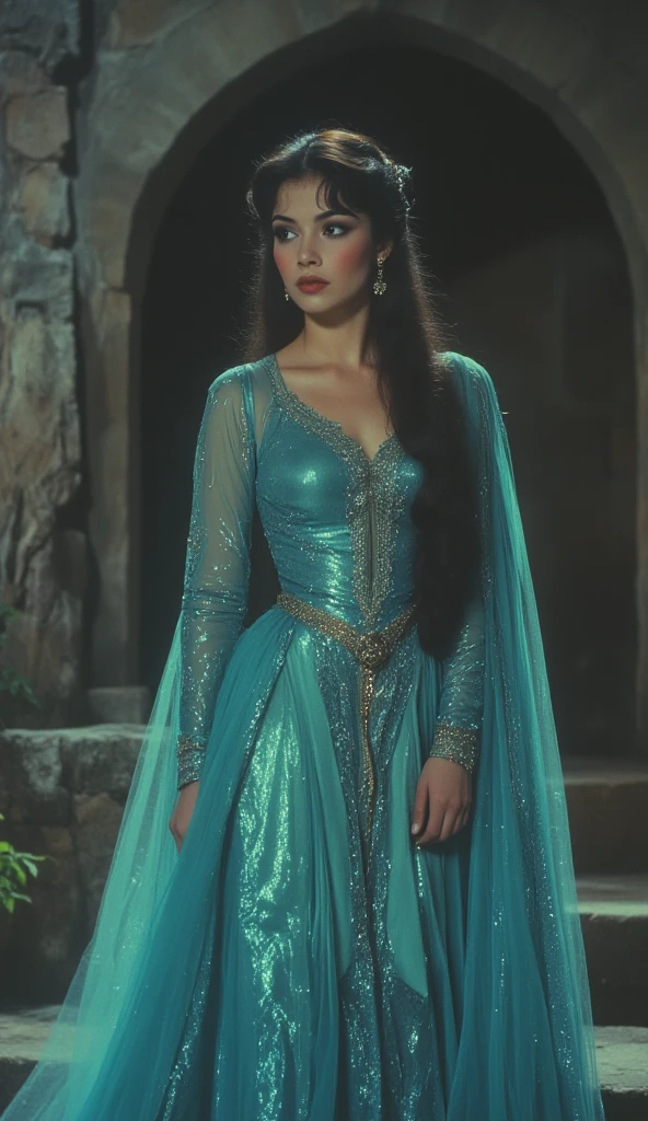 A young woman with beautiful detailed eyes, beautiful detailed lips, extremely detailed face, long eyelashes, 1girl (Aubrey Plaza), big breasts, big butt, wearing a sheer princess gown with no underwear, ornate jewelry, sarcastically over-acting as a damsel in distress, in a fantasy dragon lair setting, (best quality,4k,8k,highres,masterpiece:1.2),ultra-detailed,(realistic,photorealistic,photo-realistic:1.37),fantasy,concept art,dramatic lighting,cinematic,highly detailed,intricate,ornate,digital painting,vibrant colors