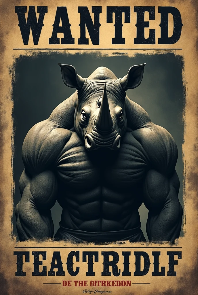 ((foto crua)), ((obra-prima)), Anthropomorphic humanoid rhinoceros wearing (((roupas de streetwear))), detalhe intrincado, intricate Greebles pieces, city behind, corpo musculoso, (((large muscles))), muscular arms, (small head), Ogro monstruoso, Titan soft lighting, Hiper realista, soft-lighting, Ambiente sinistro, tattoos on arms