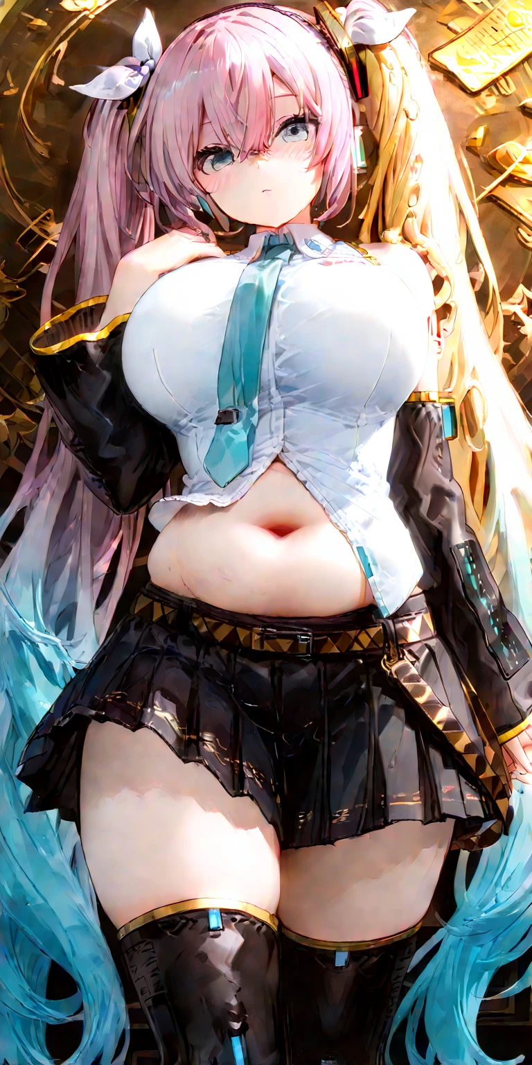 elysia, honkai impact,swimsuit, bikini,cute,sexy, belly, belly button, navel, tickling, navel tickling, navel cleaning, navel cleaning with q-tip, pink hair, laughing, visible mouth.