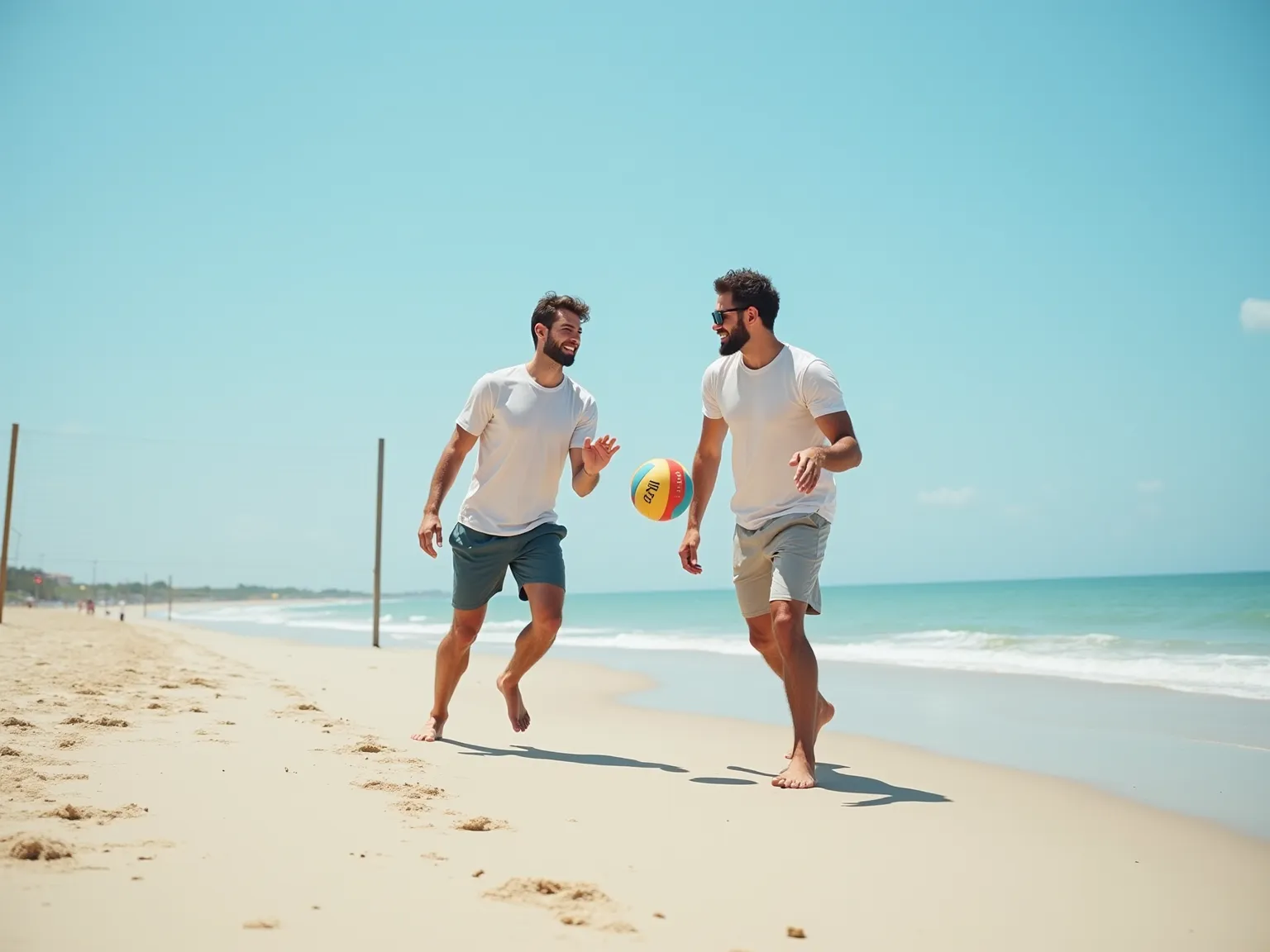 (1221) Theme: Beach Volleyball Game/沙滩排球游戏/ビーチバレーボールのゲーム